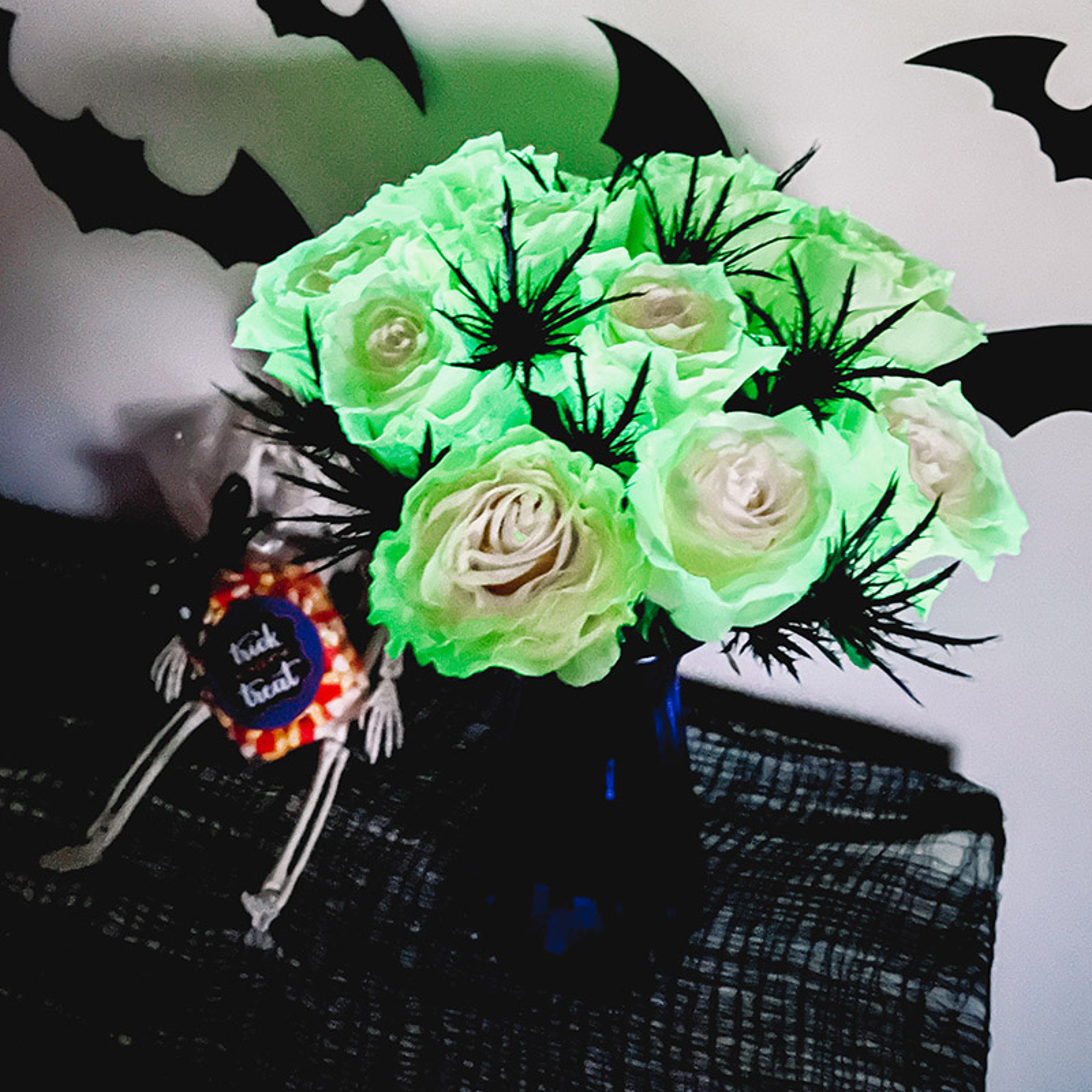 halloween flowers glow in the dark roses