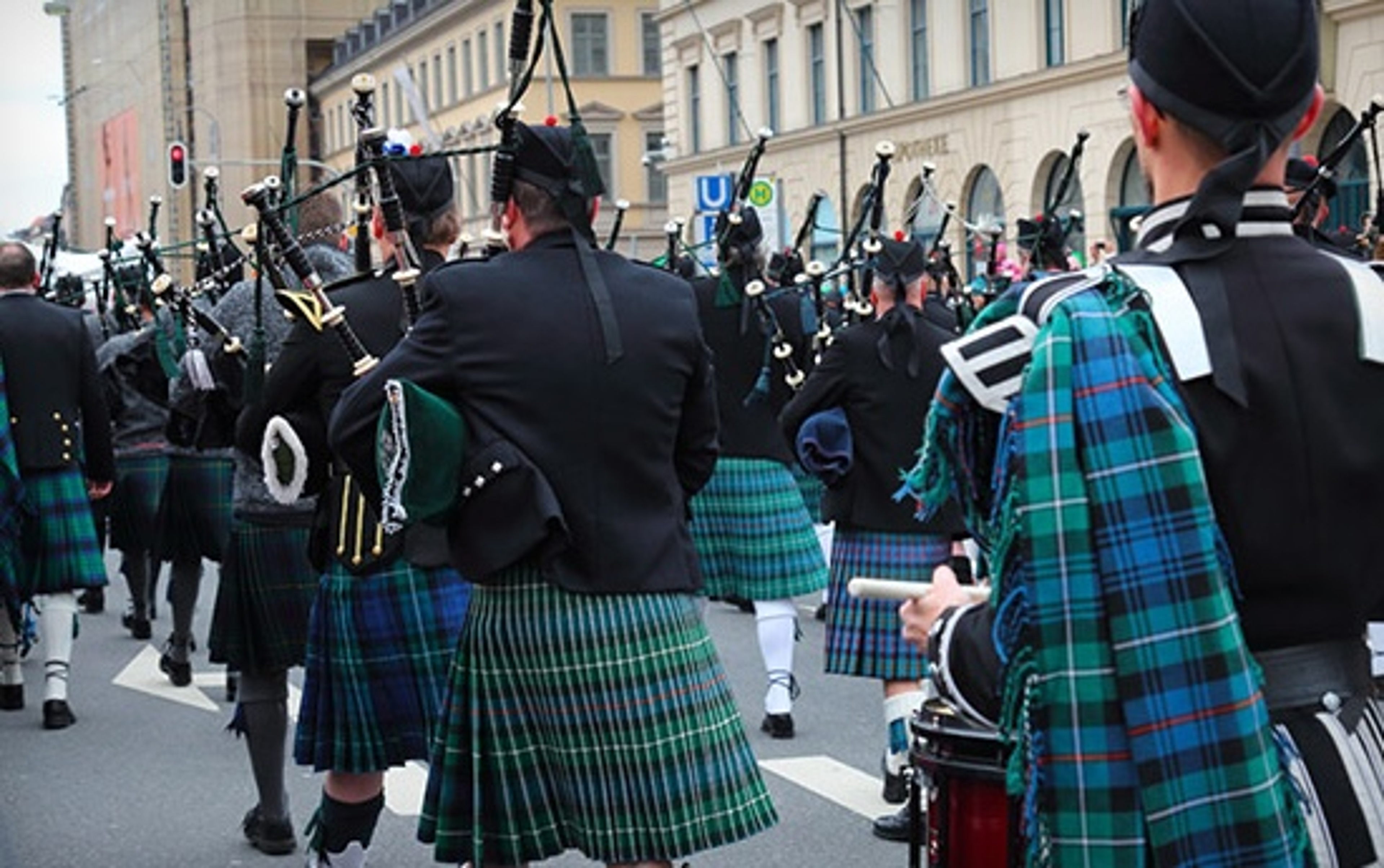 st patricks day bagpipers photo