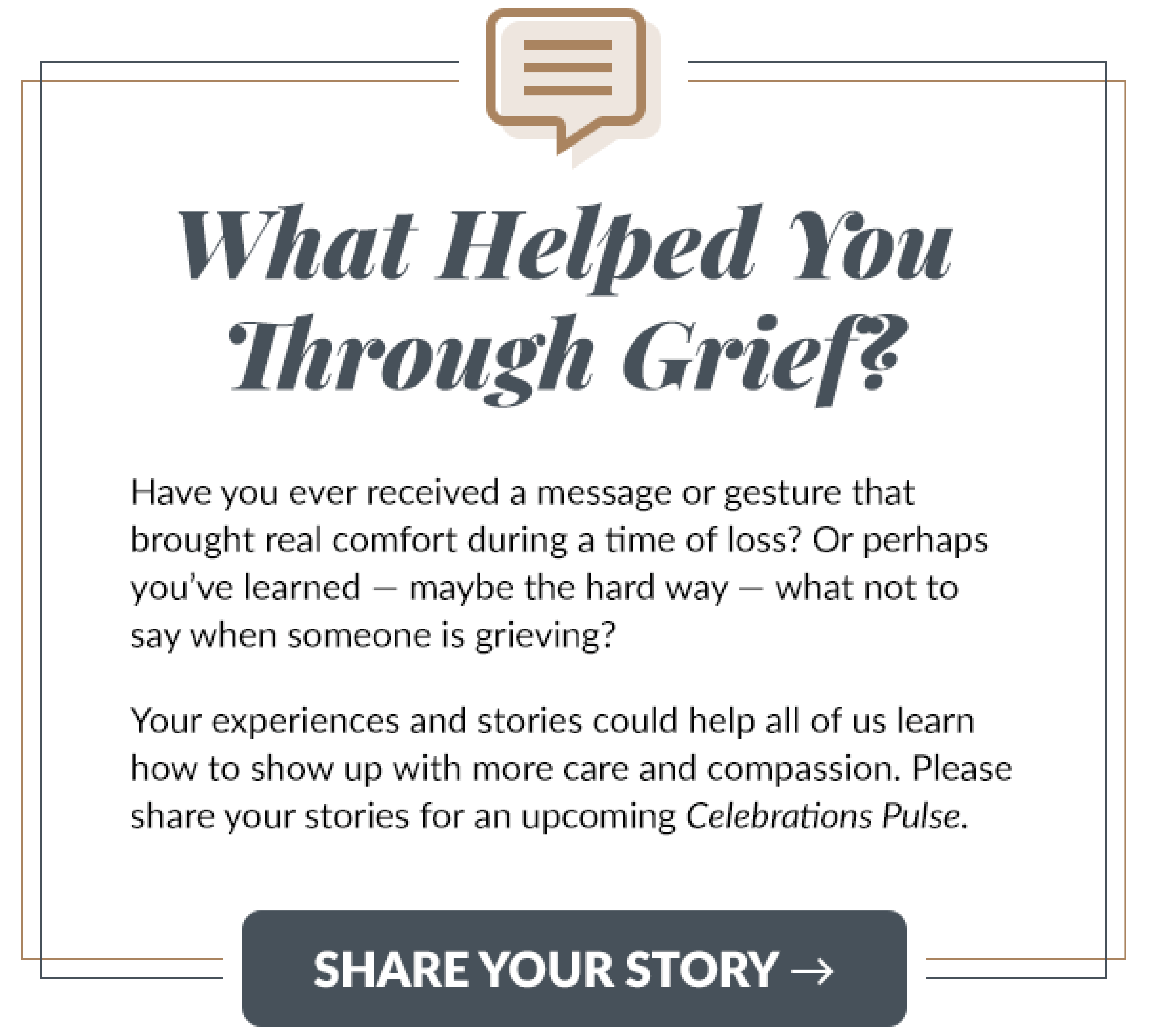 grief stories CTA graphic
