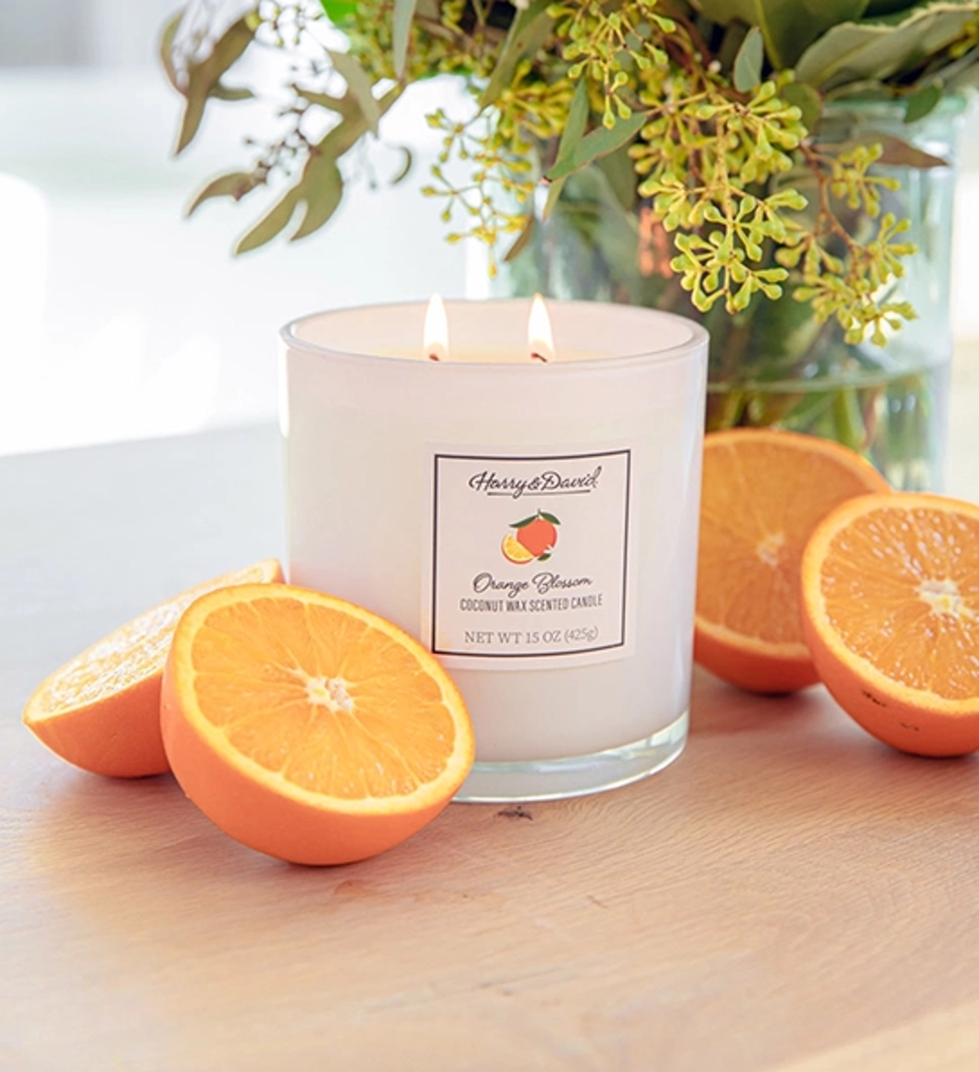 types of candles scented orange blossom