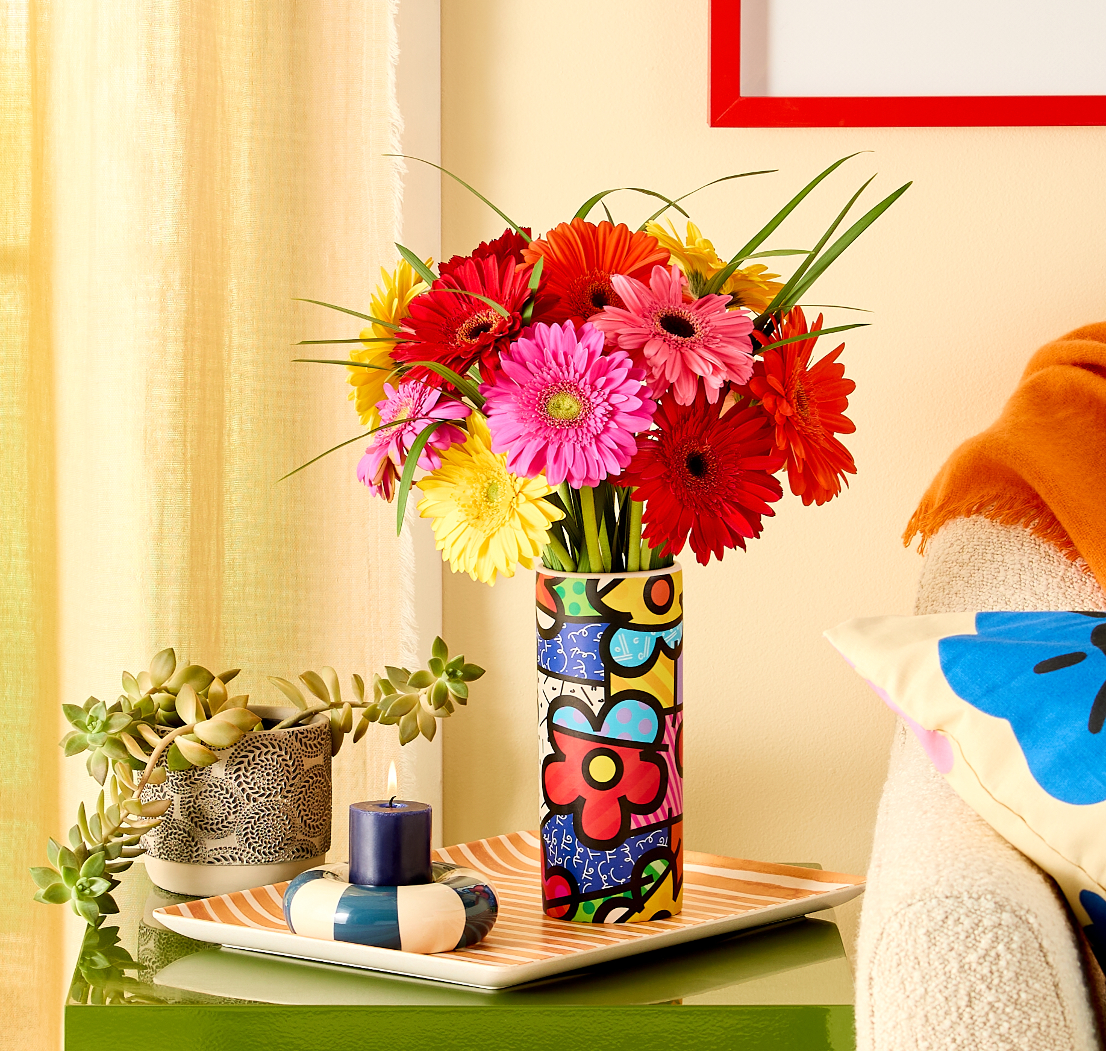 britto keepsake vase flowers