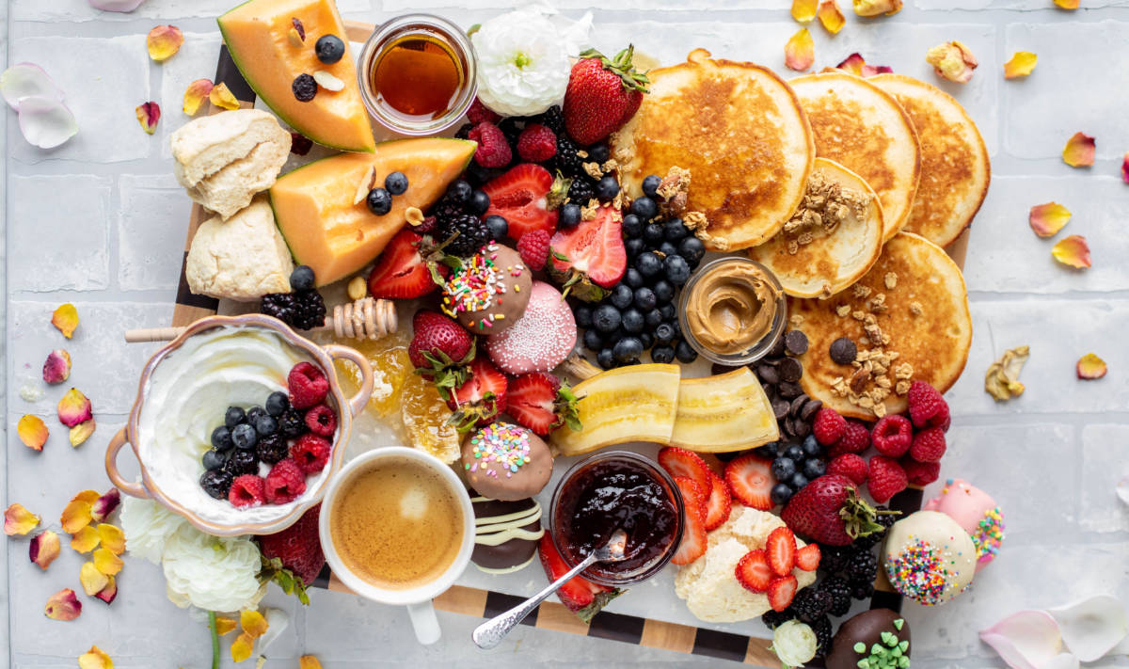 Article Cards Featured Image breakfast board with pancakes and scones