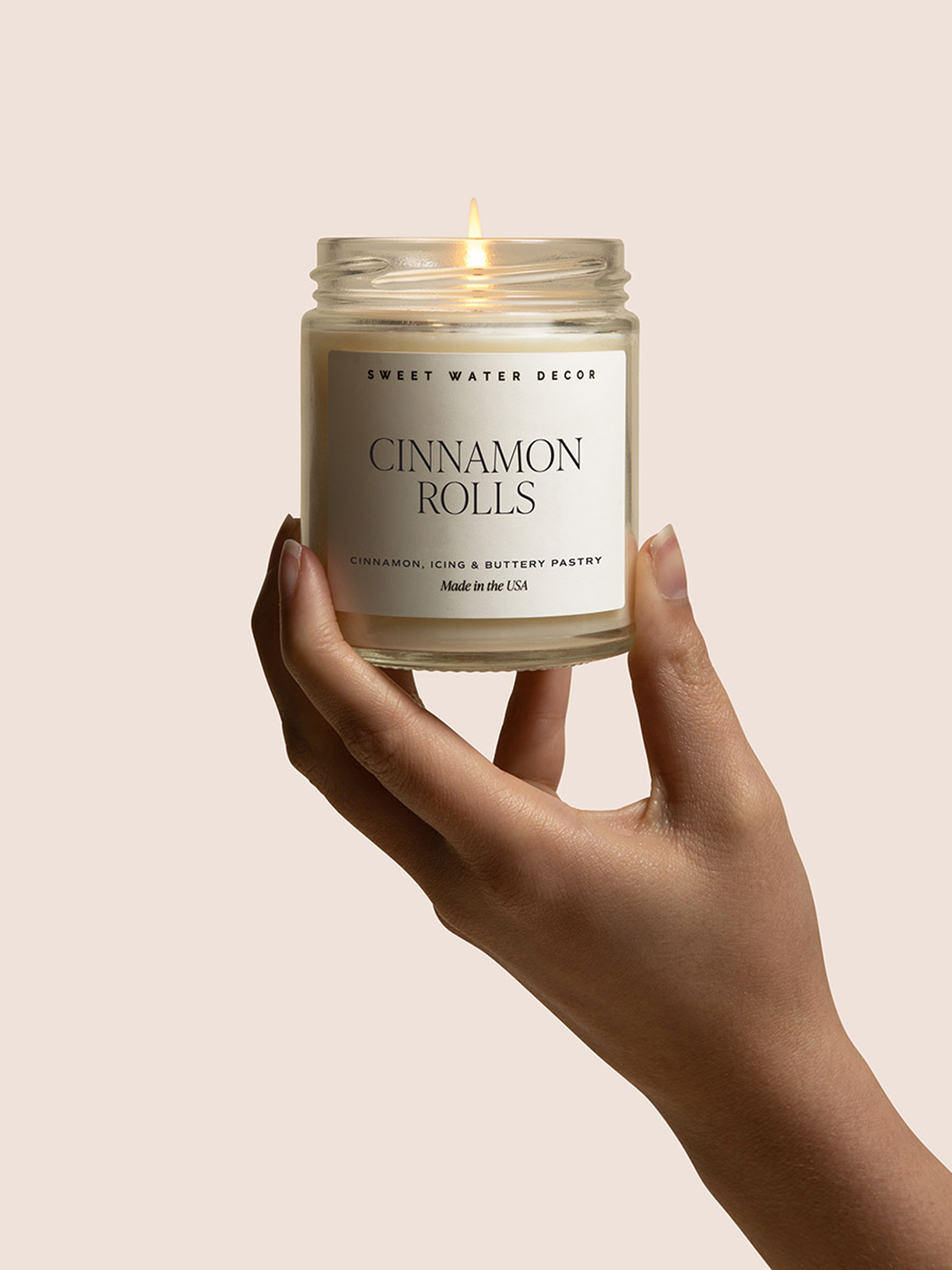 types of candles jar cinnamom rolls