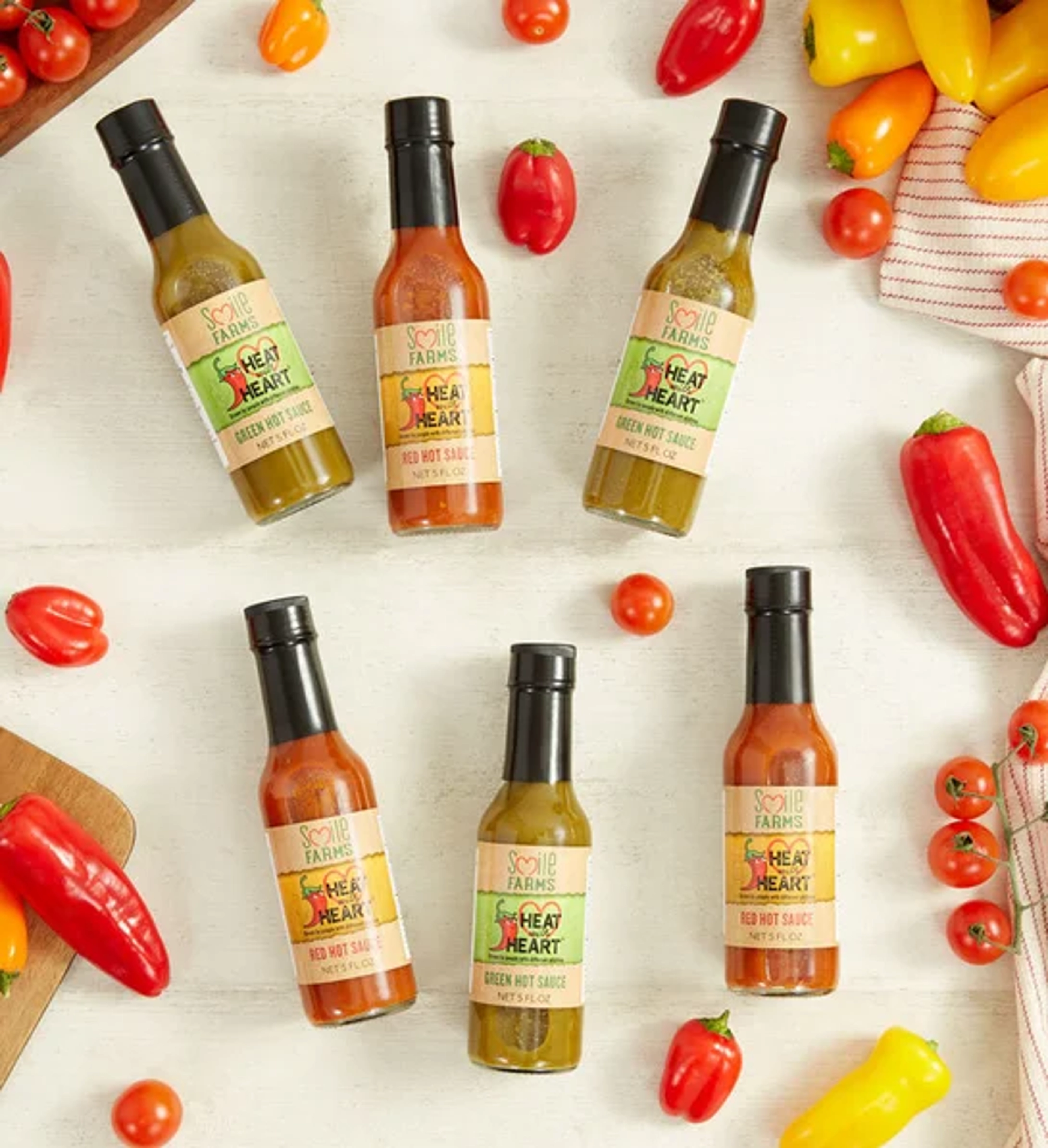 smile farms gifts heat with heart hot sauce