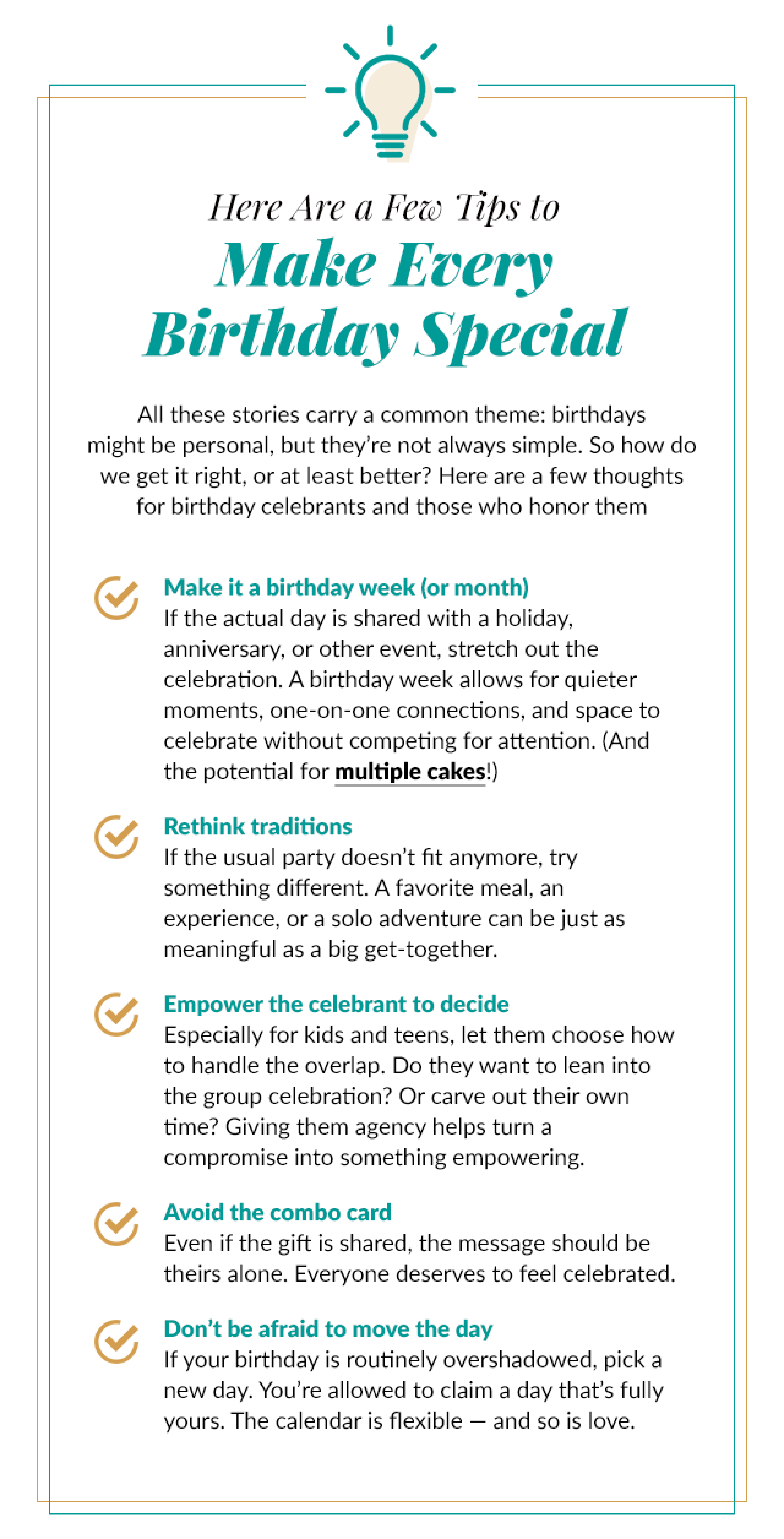 birthday complications tips