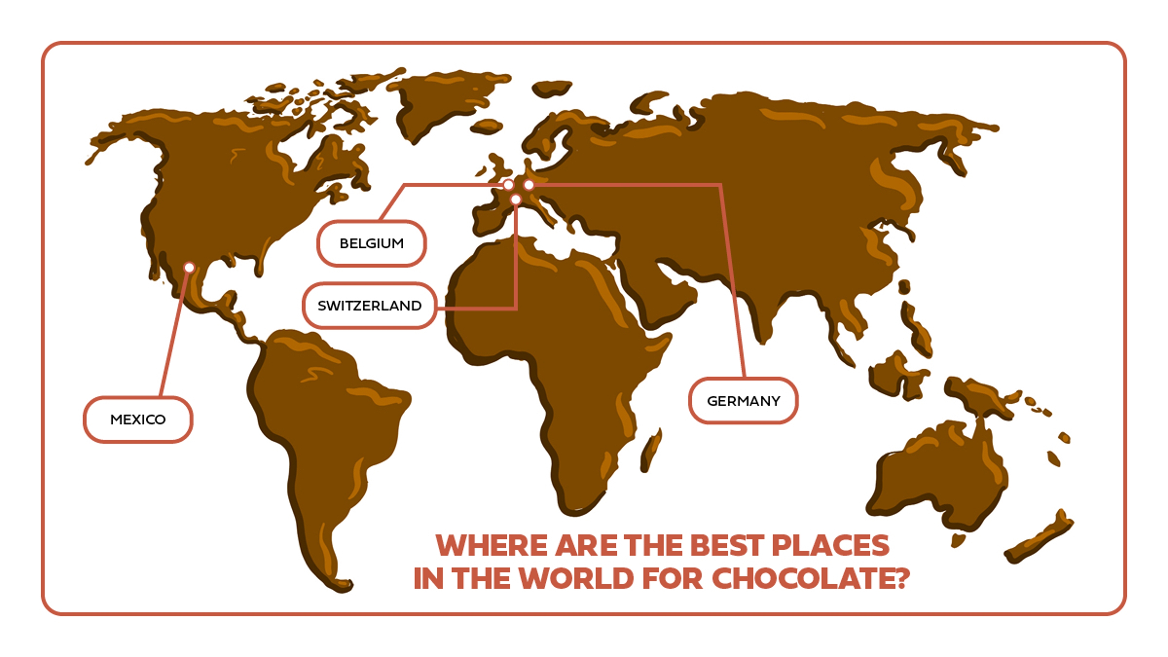 types of chocolate map