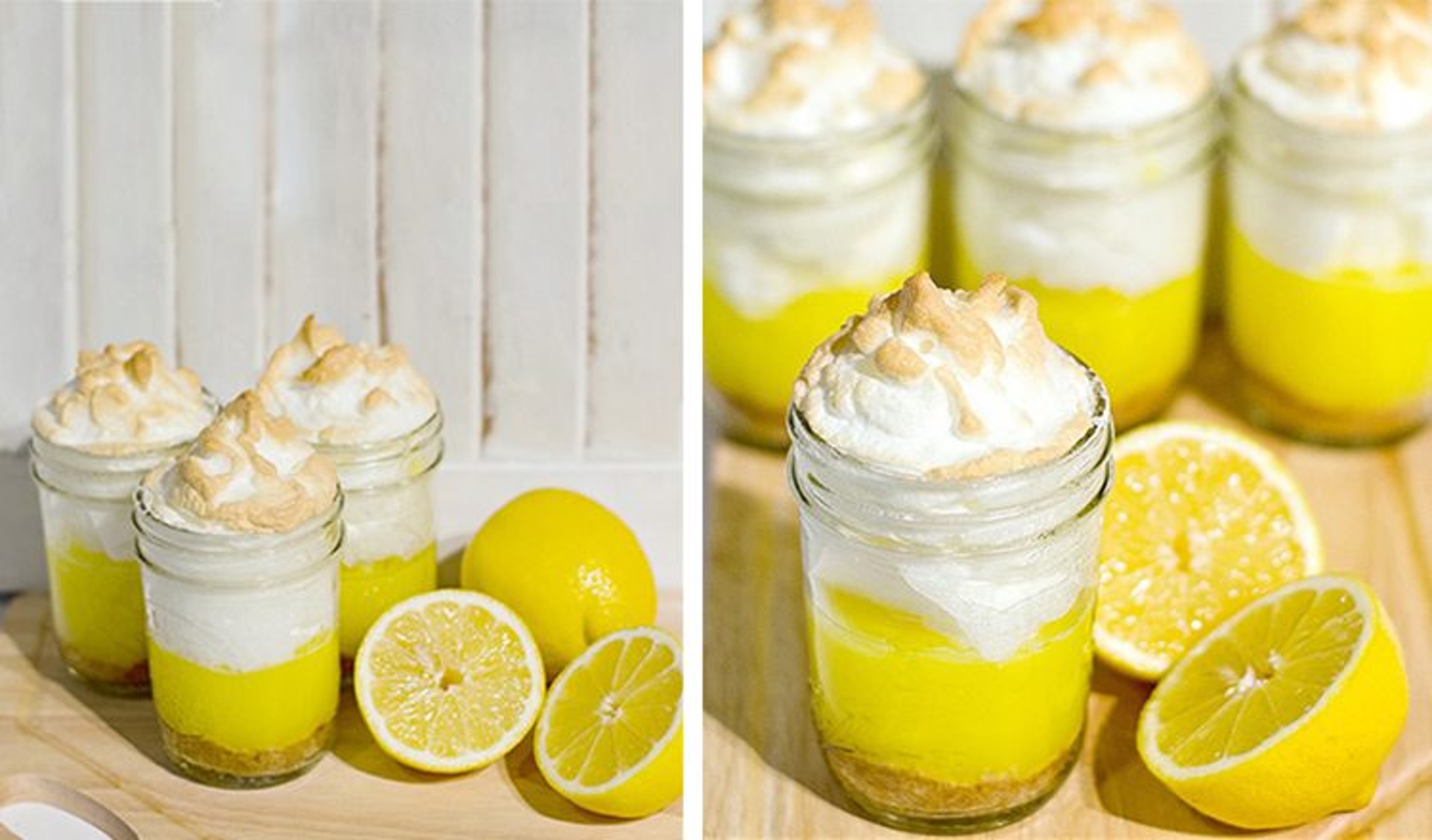 Mason Jar Lemon Meringue Pies