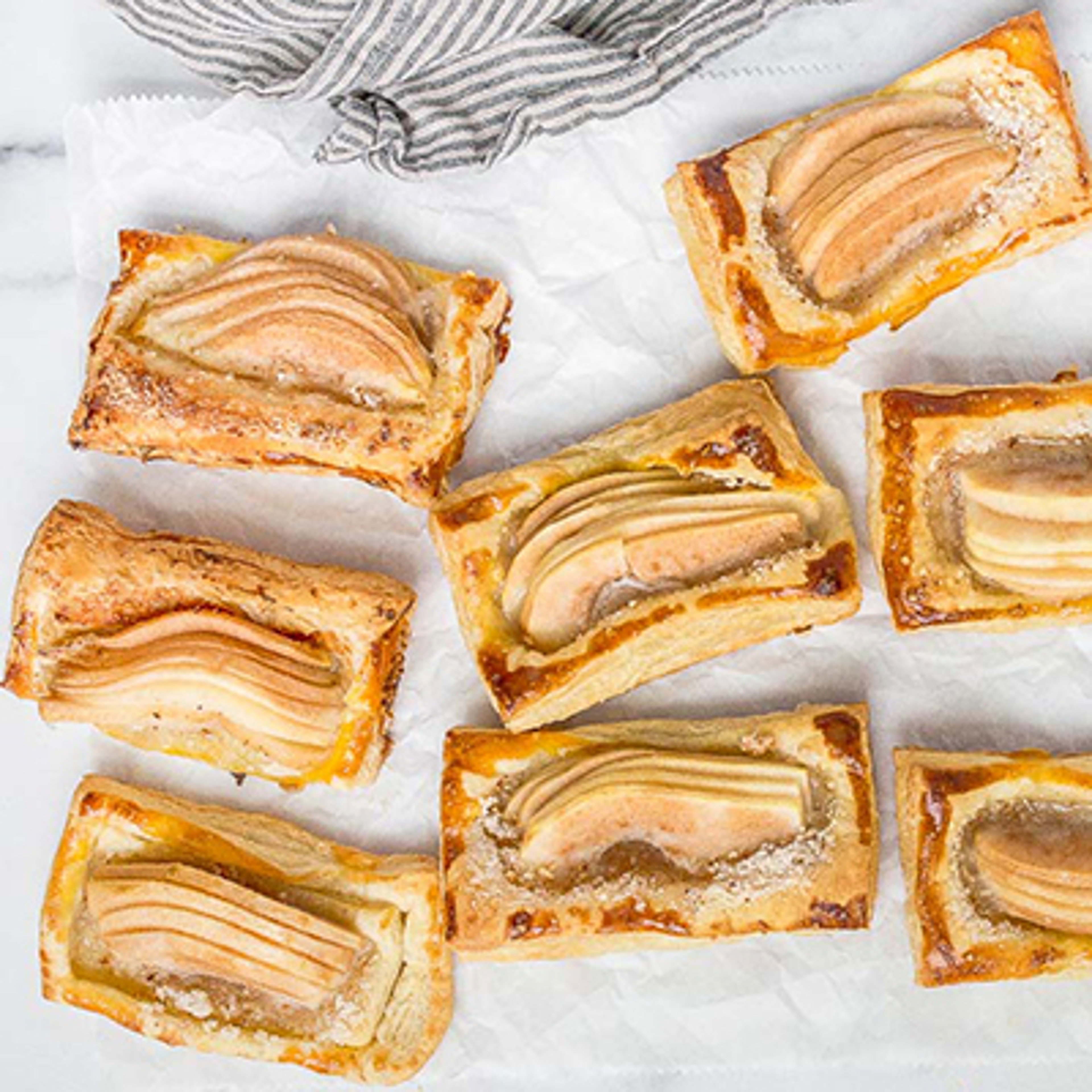 Mini pear tarts.