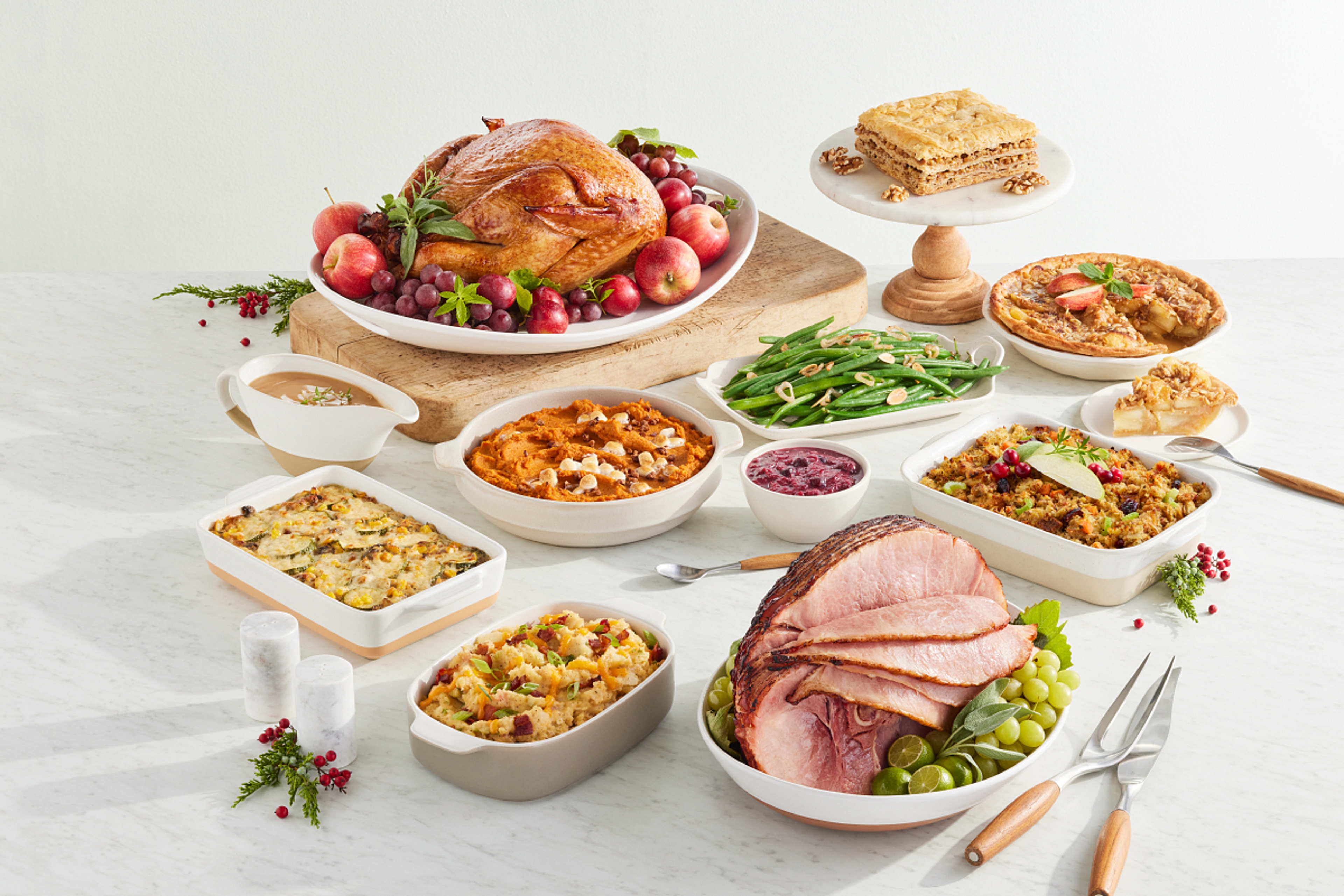 Wow holiday meal for Thanksgiving dinner.