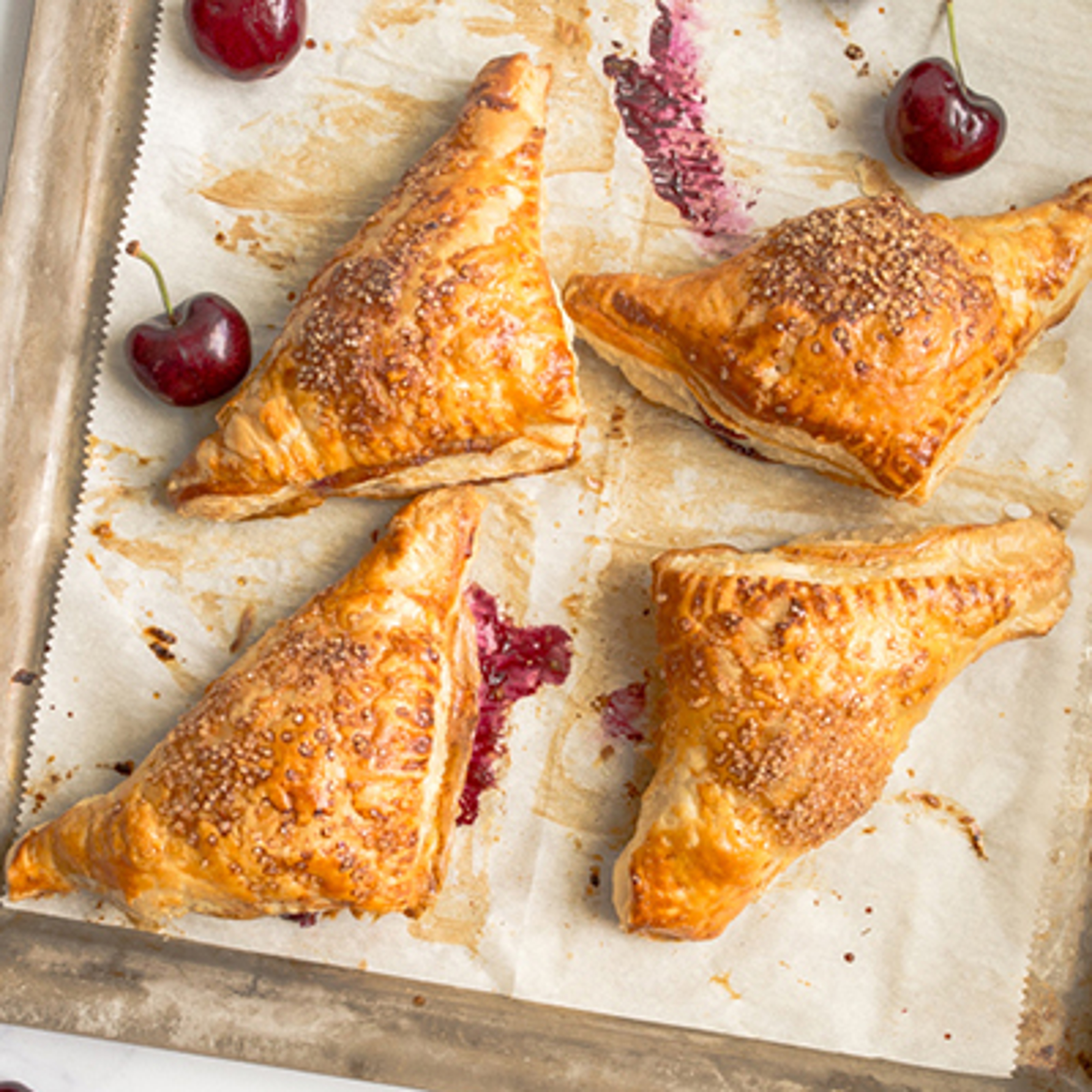 types of pastries cherry turnovers