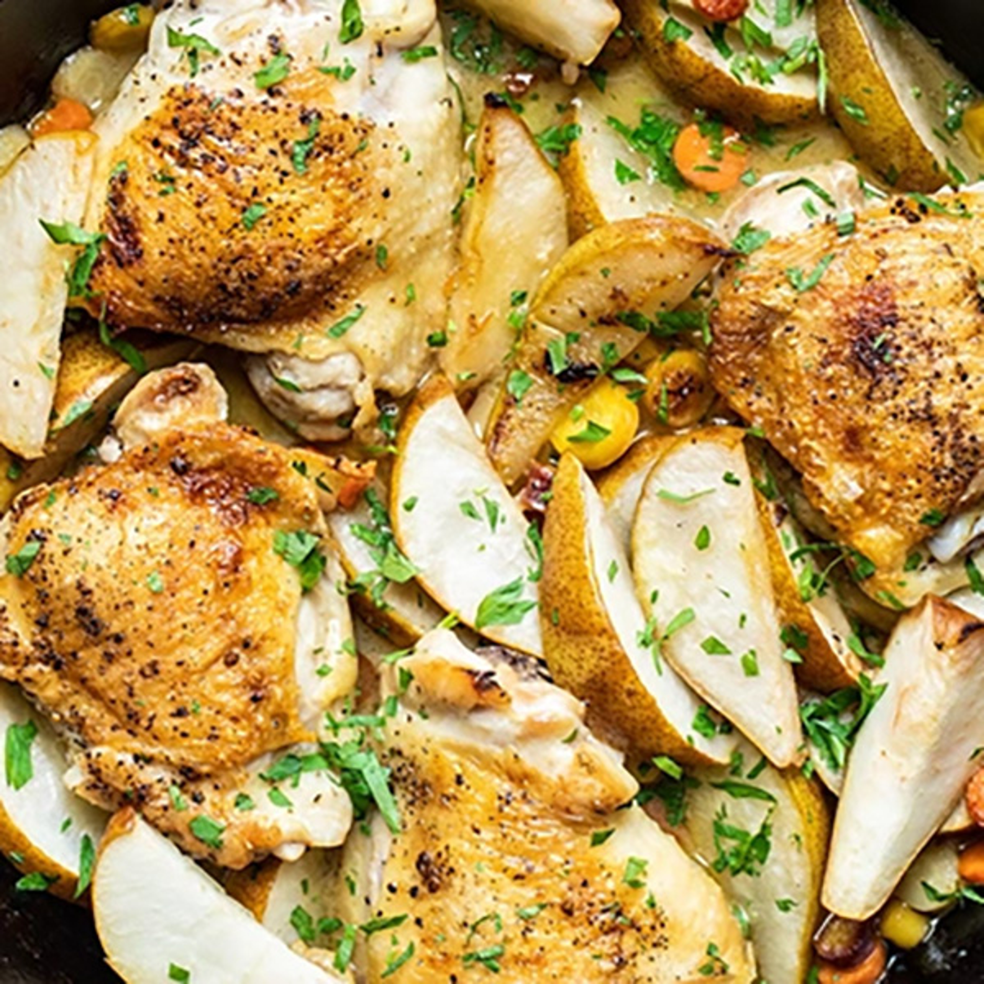 apple recipes braised chicken