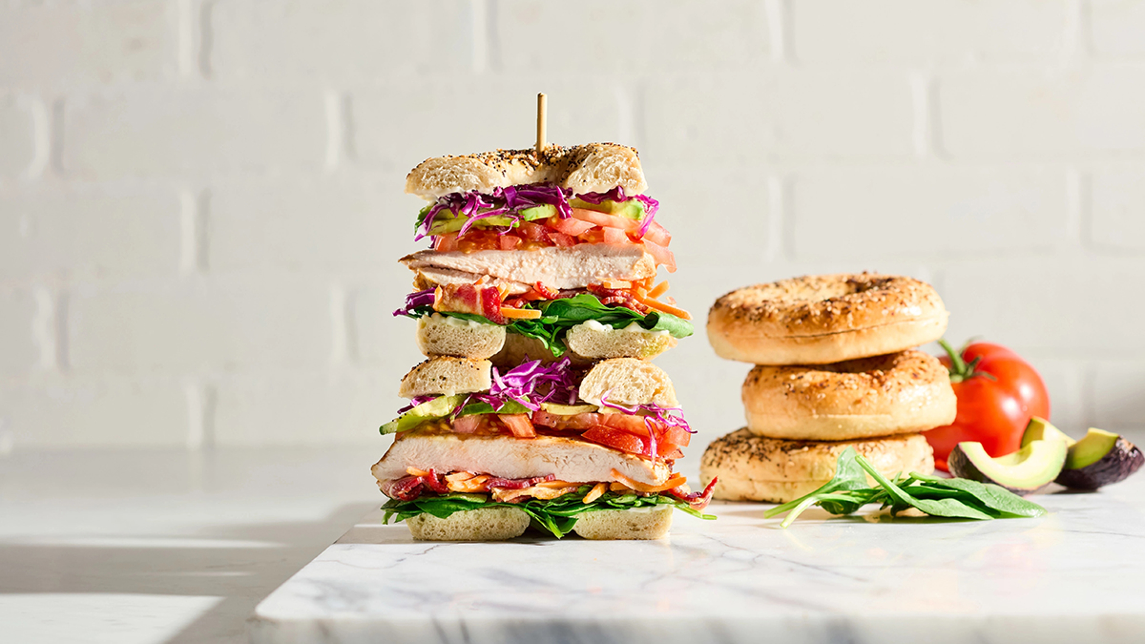 Article Cards Featured Image bagel sandwiches stacked