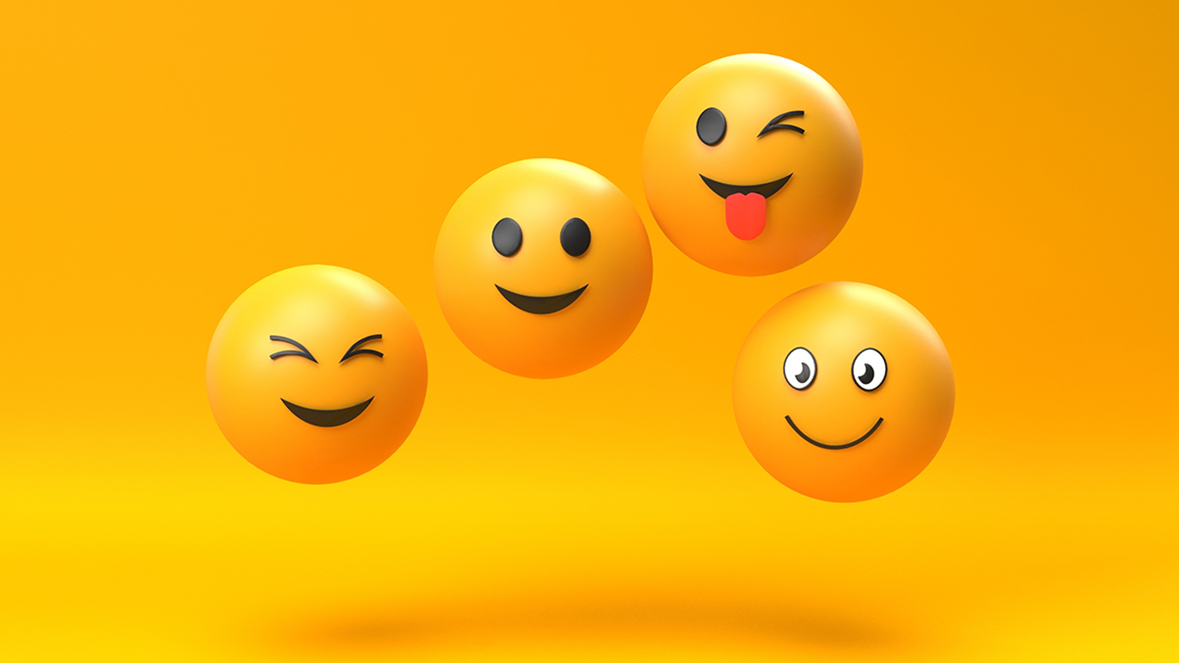 Article Cards Featured Image d render of Emoji emoticon character background