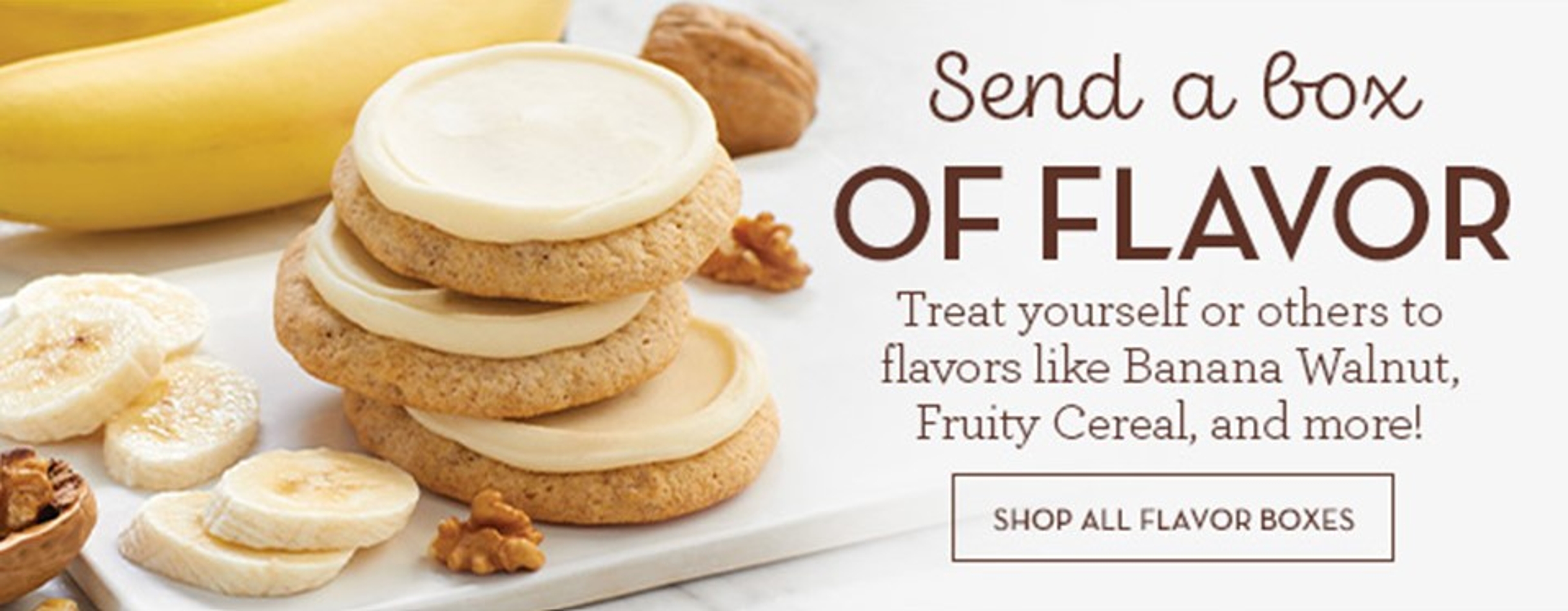 Send a Box of Flavor Cookie Collection Banner Ad