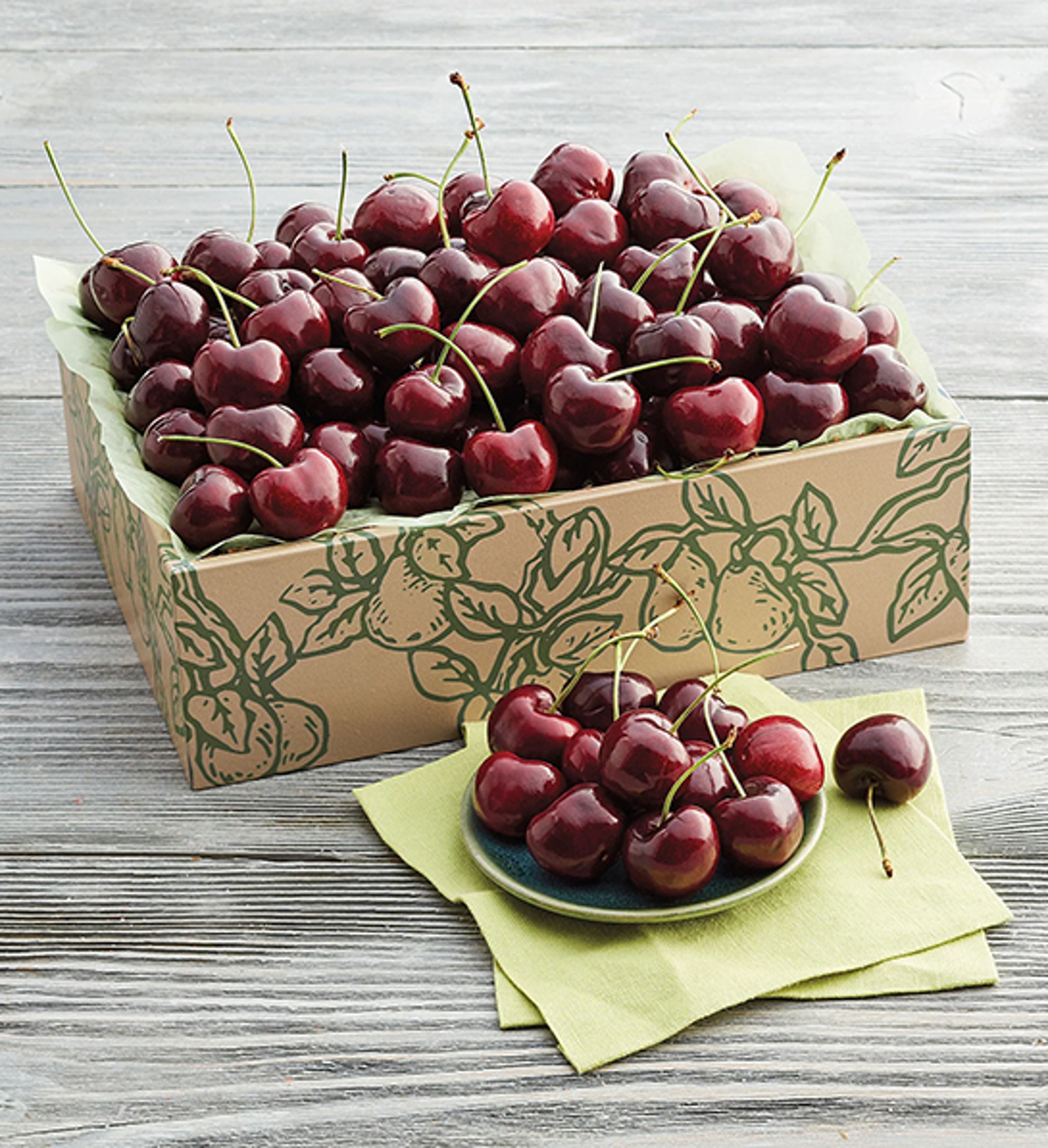 Box of cherries.