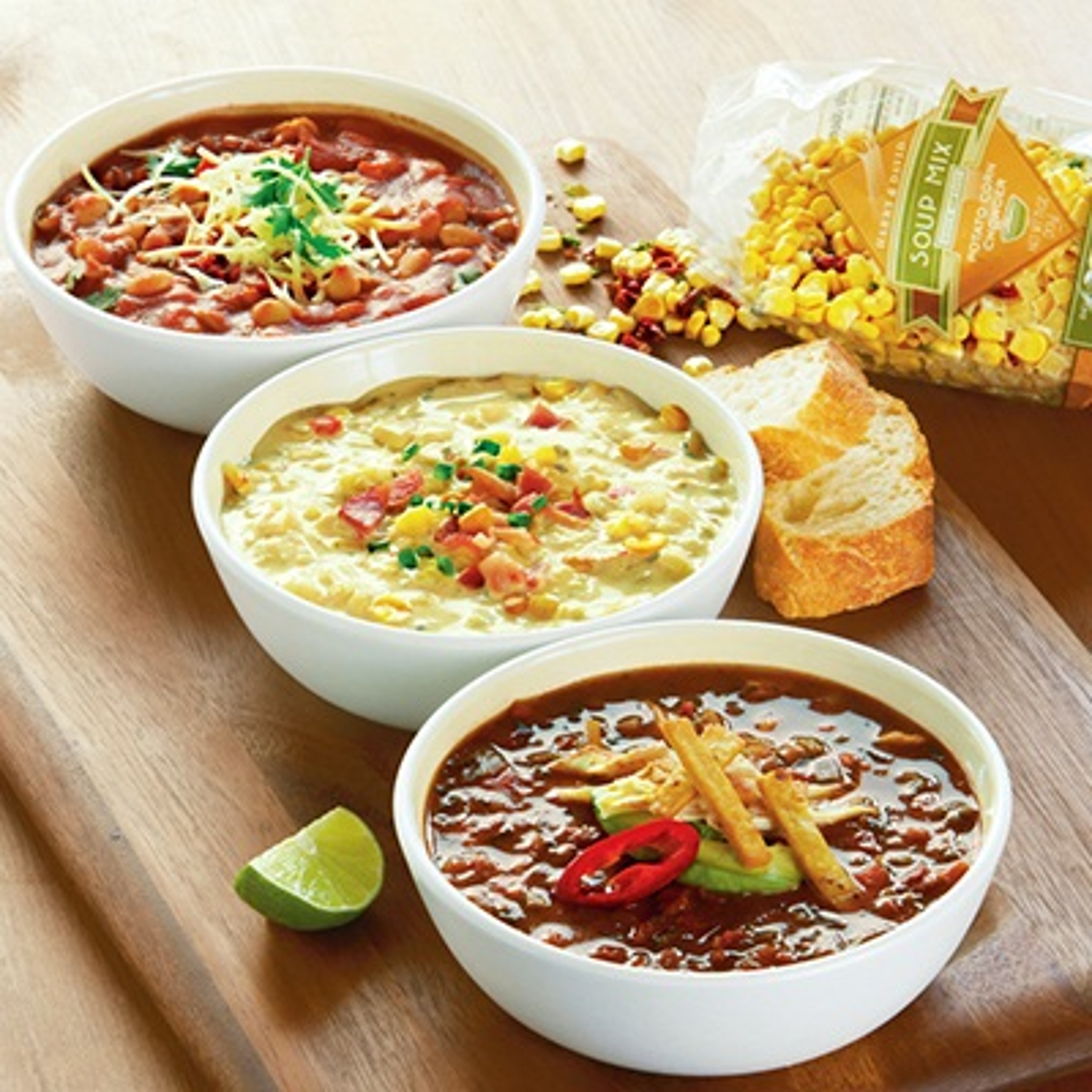 Gourmet dehydrated soup mixes from Harry & David
