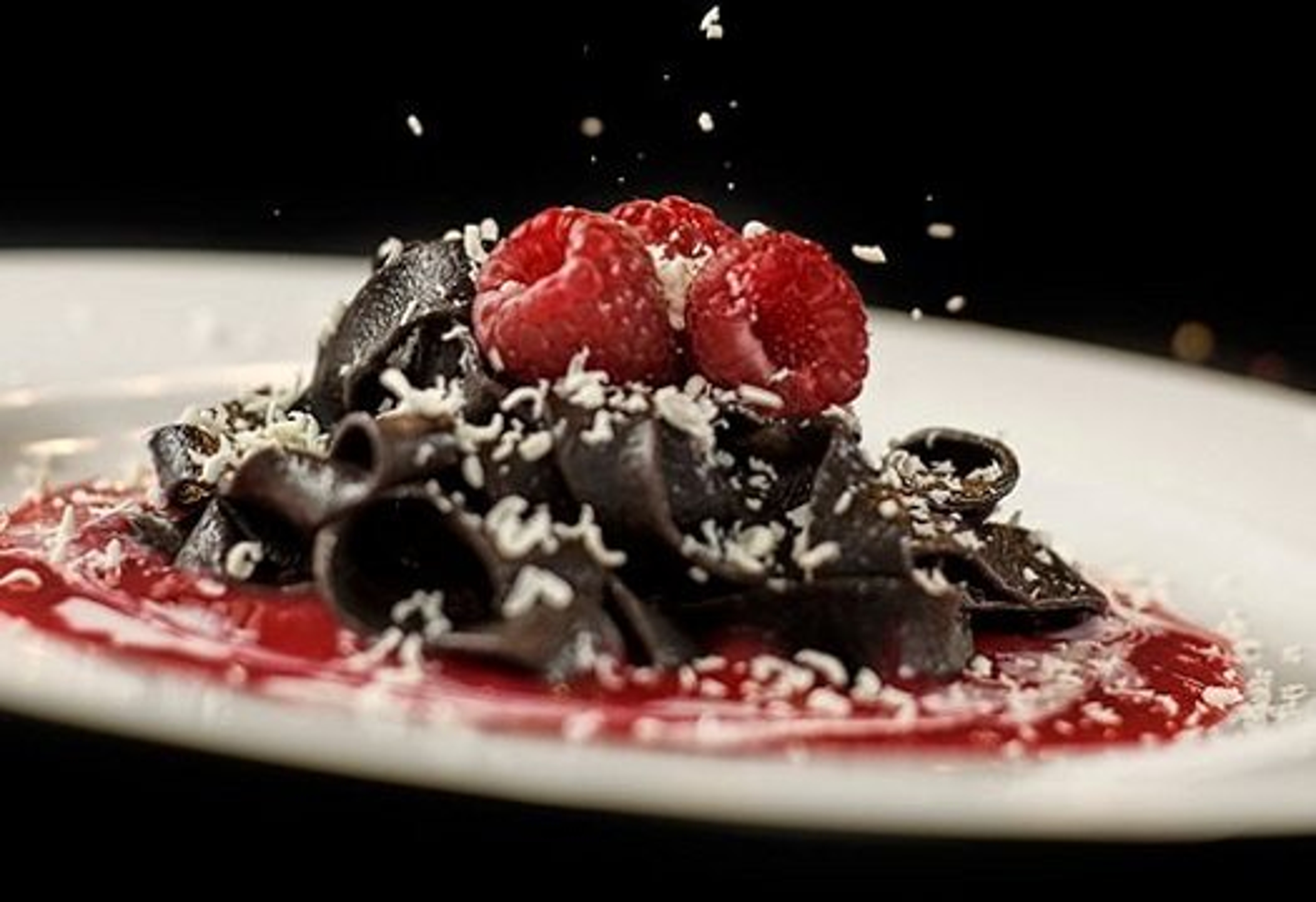 Article Cards Featured Image chocolate pasta with raspberry puree blog