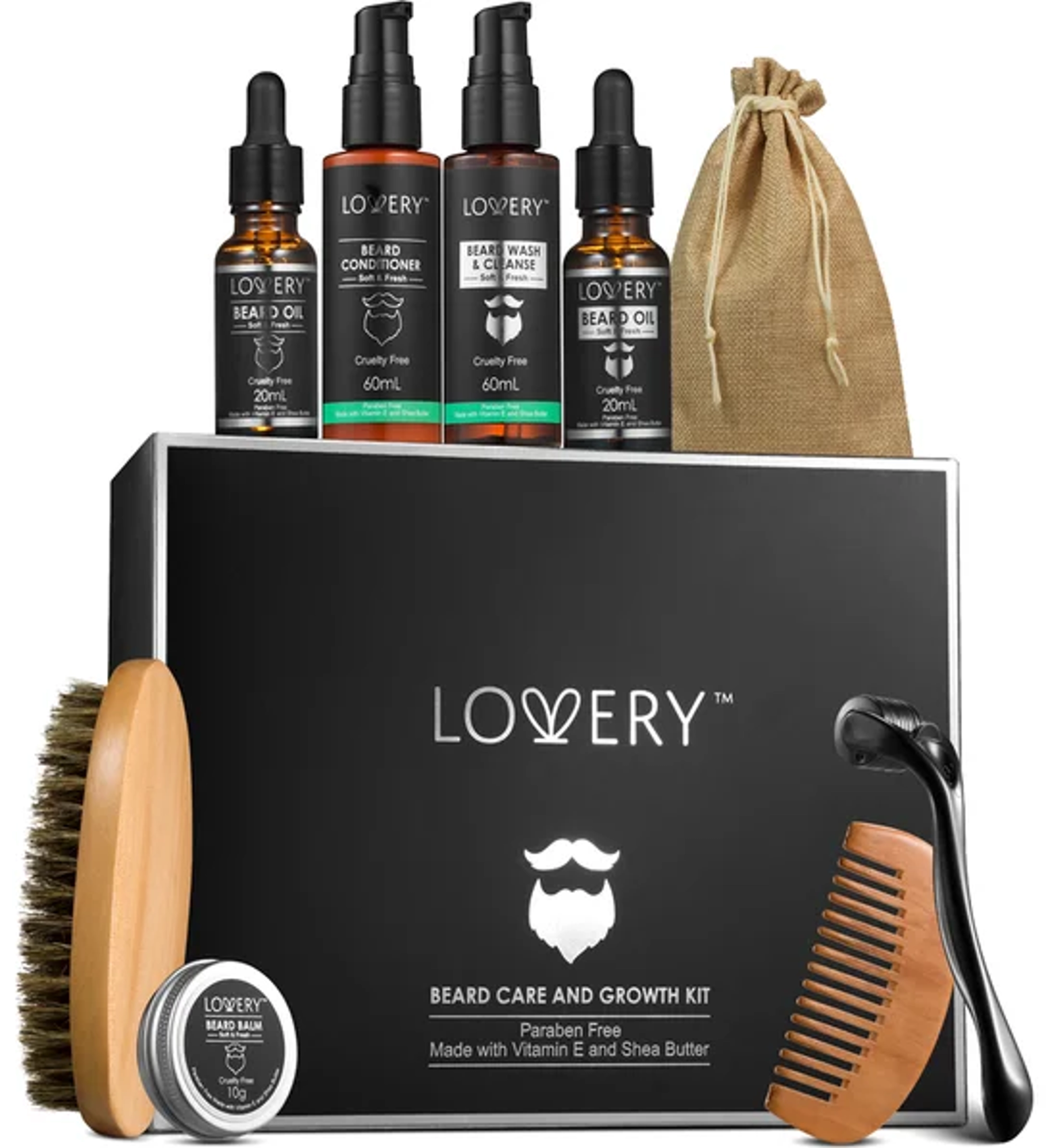 holiday gift guide Men’s Beard Grooming & Growth Kit