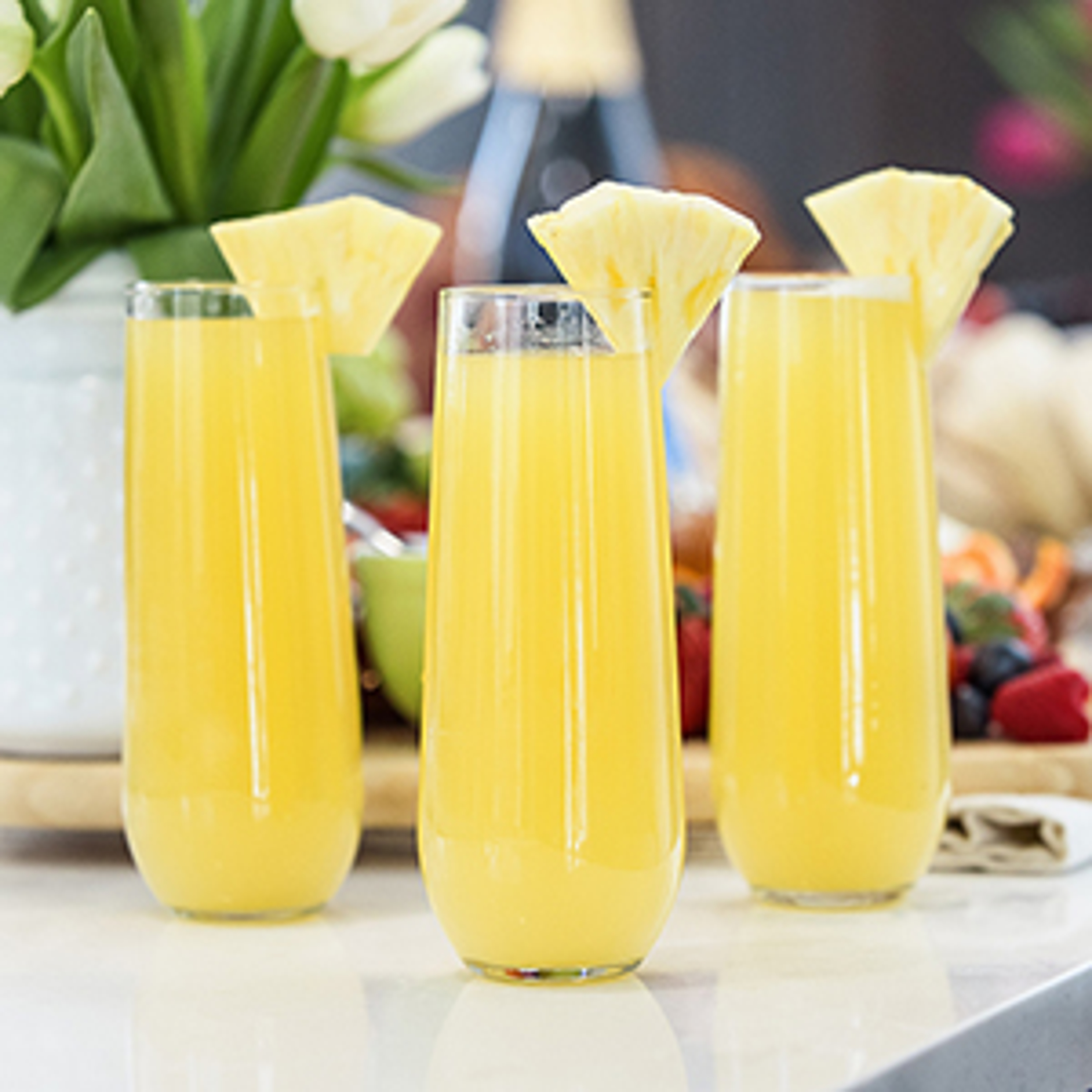 easter brunch recipes pineapple mimosas