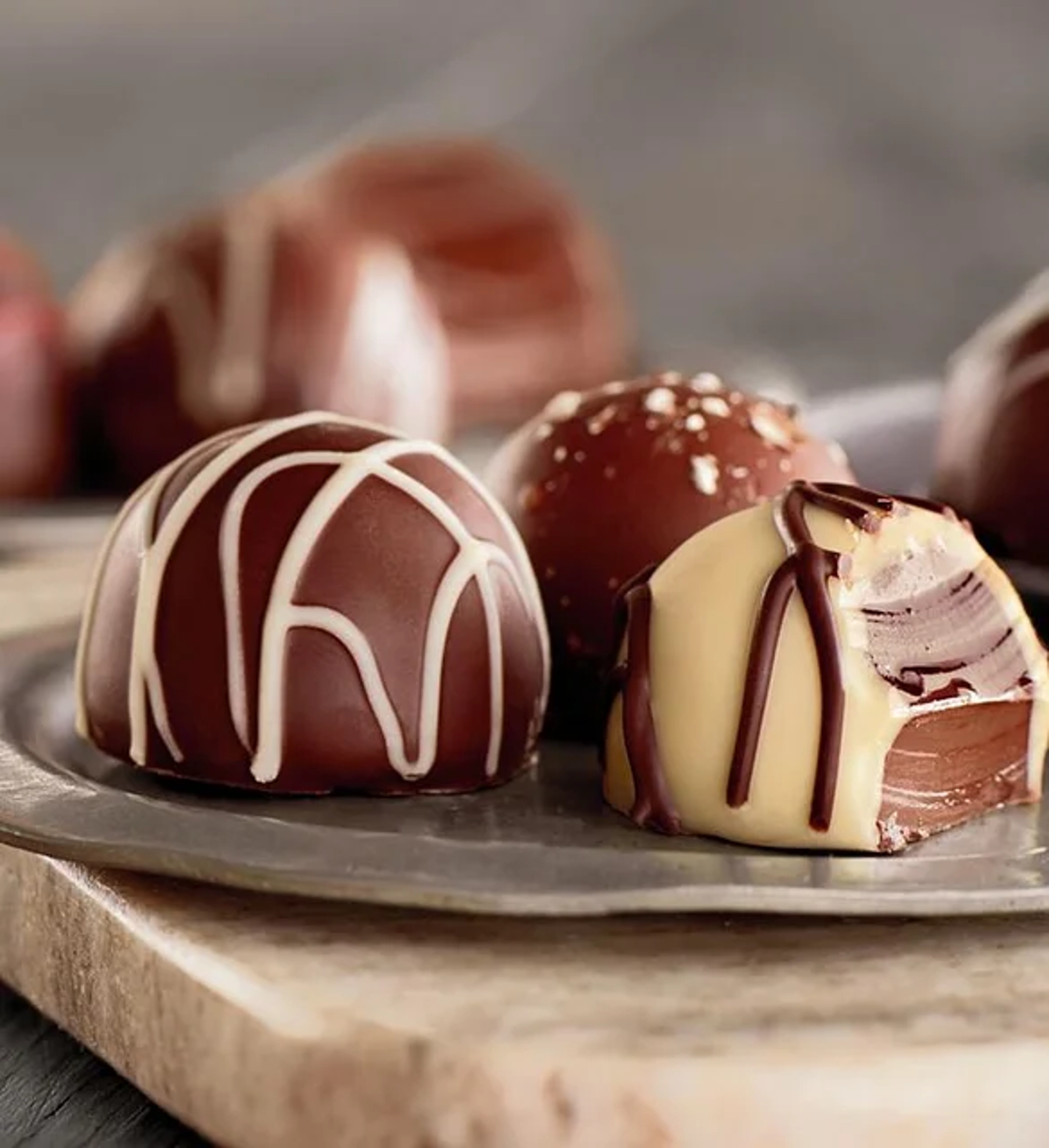 christmas in  chocolate truffles