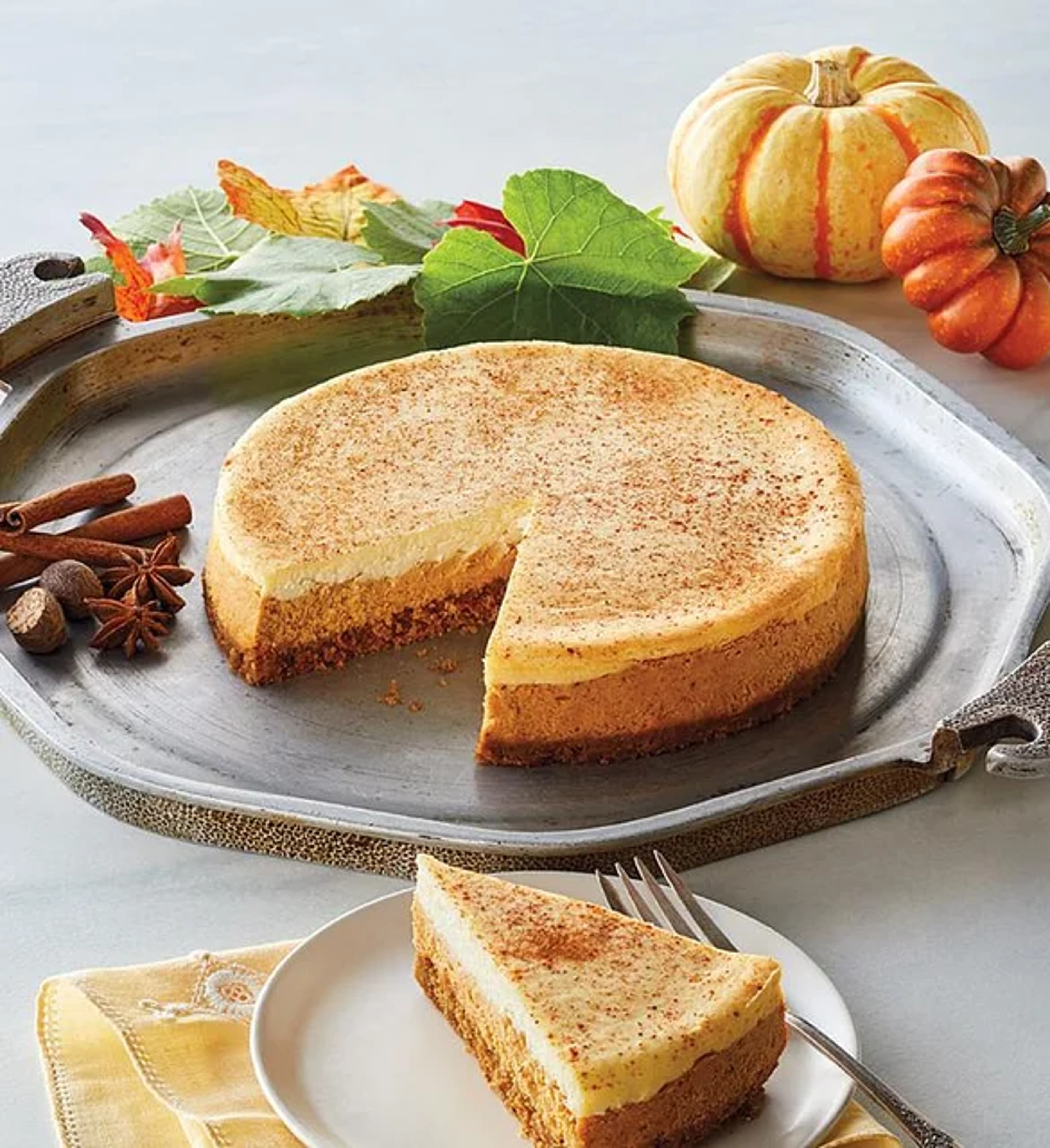 fall flavors pumpkin cheesecake