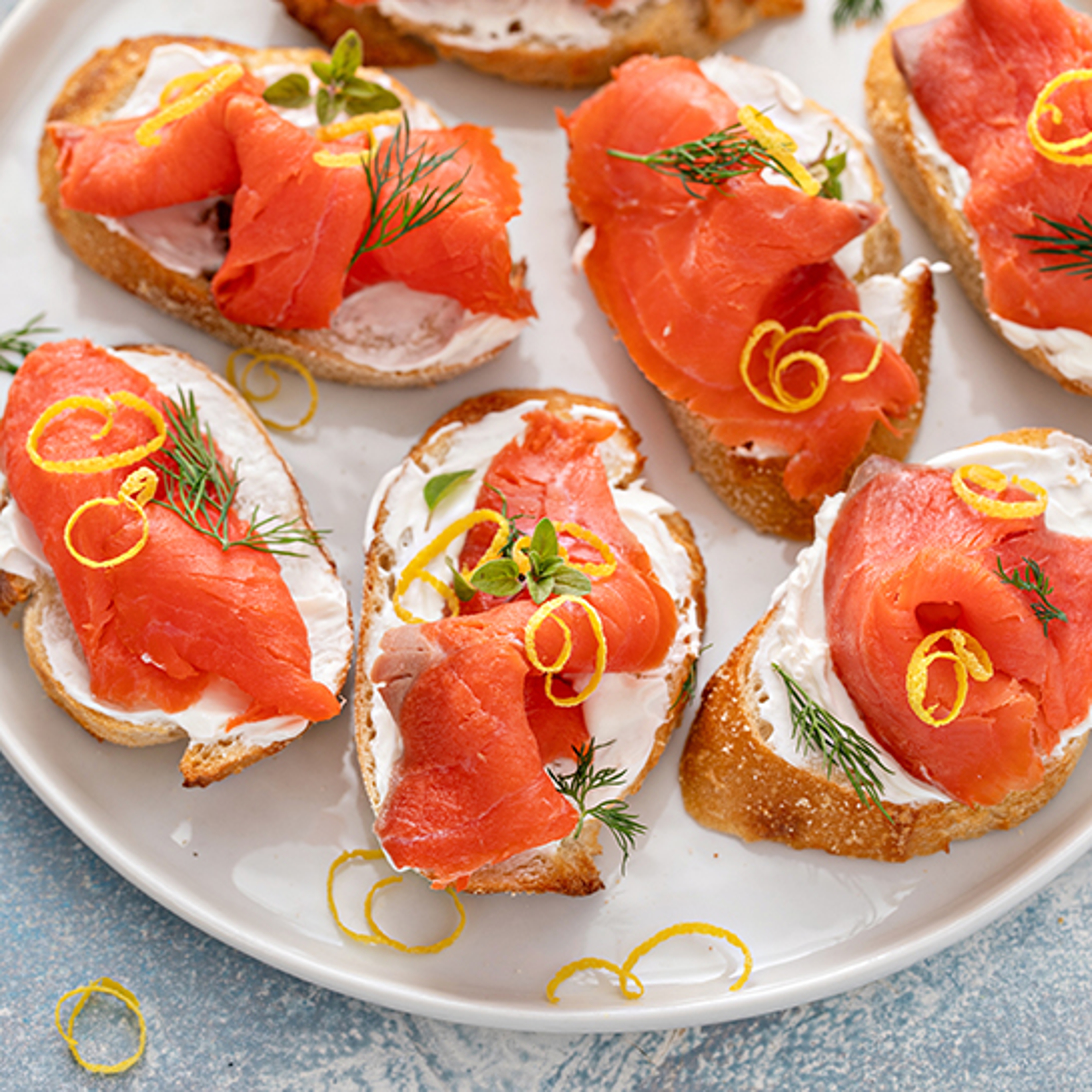 salmon recipes lox crostini