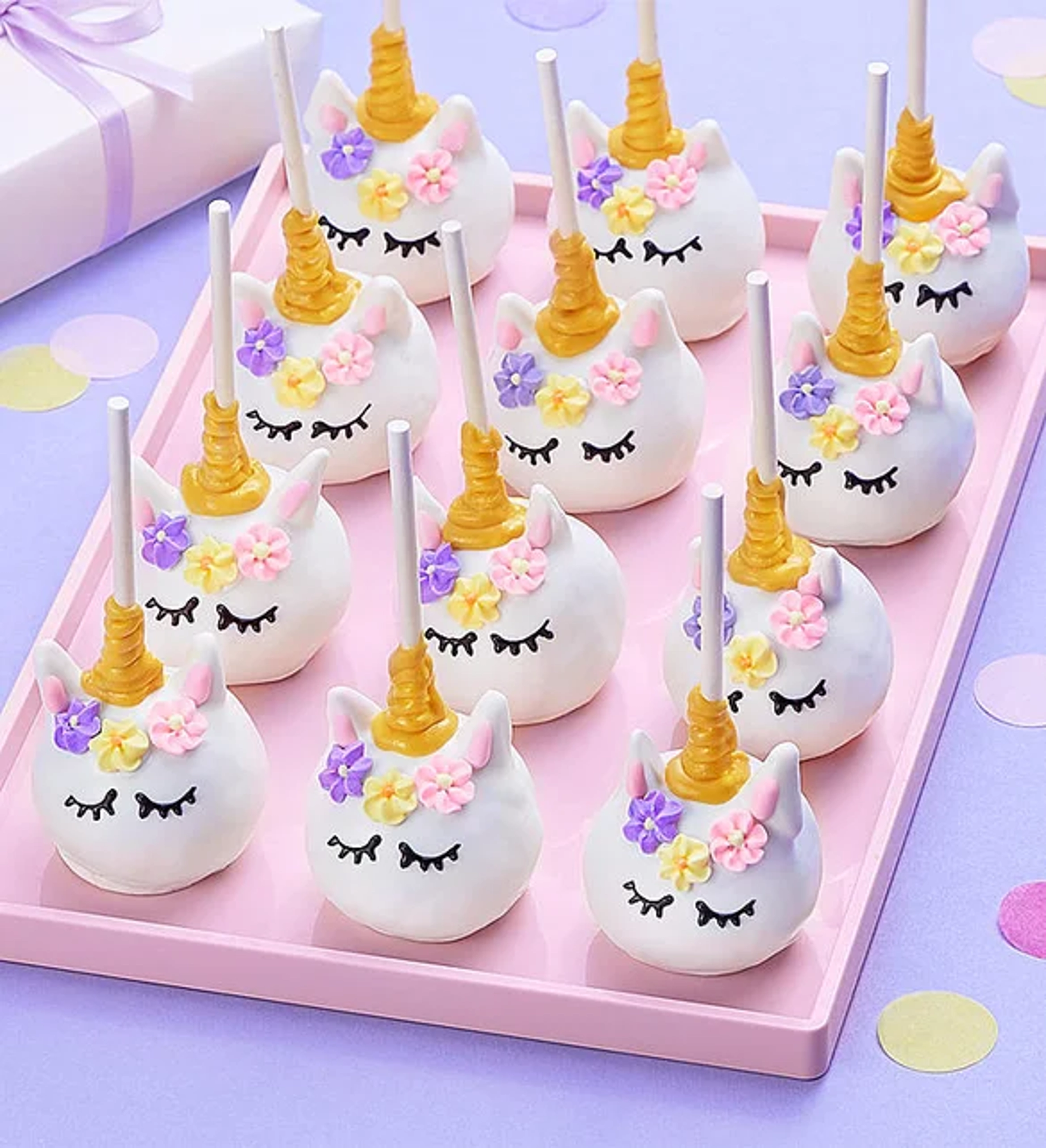gifts for employees magical unicorn truffle cake pops