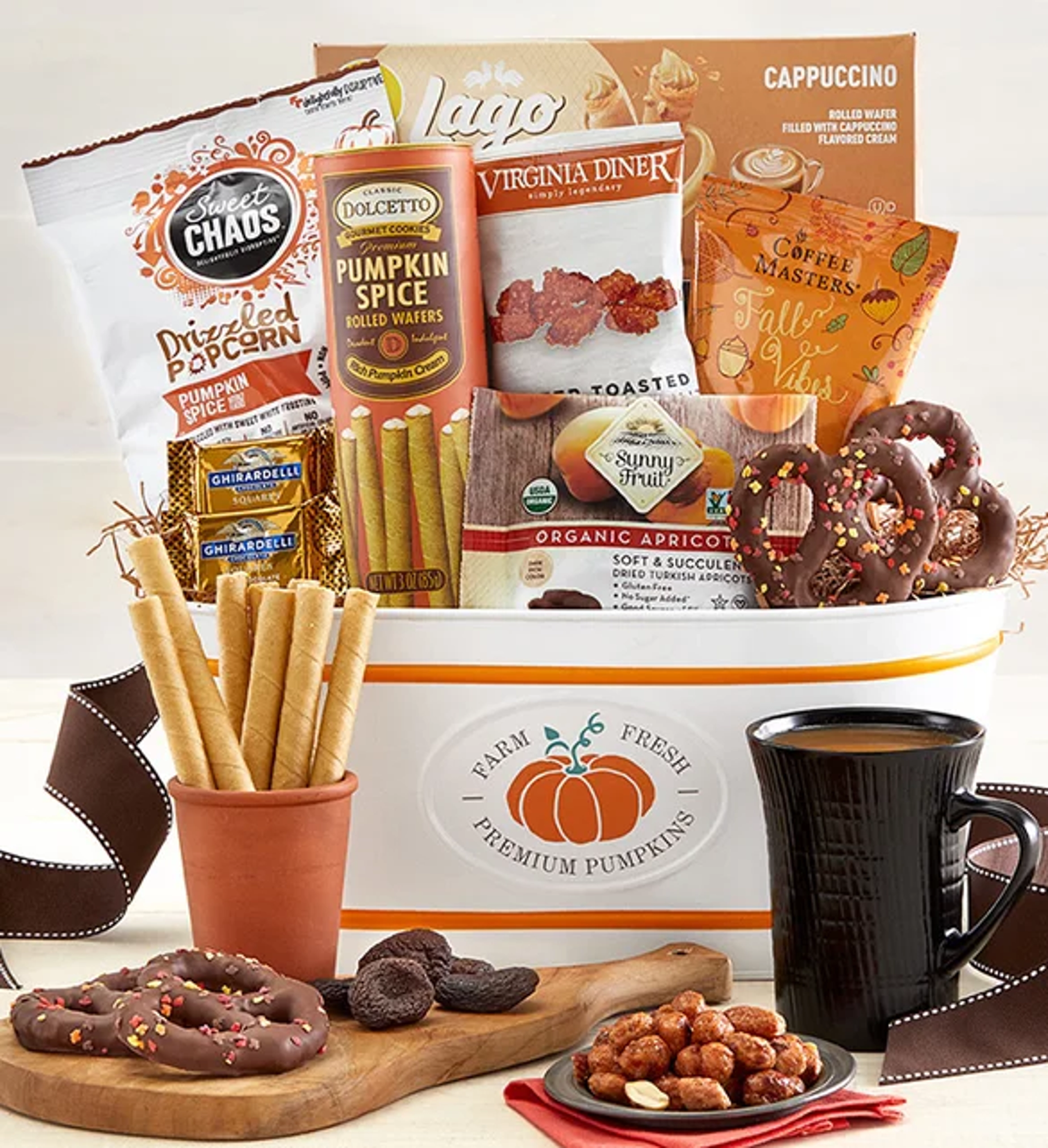 pumpkin spice gifts grand harvest gift basket