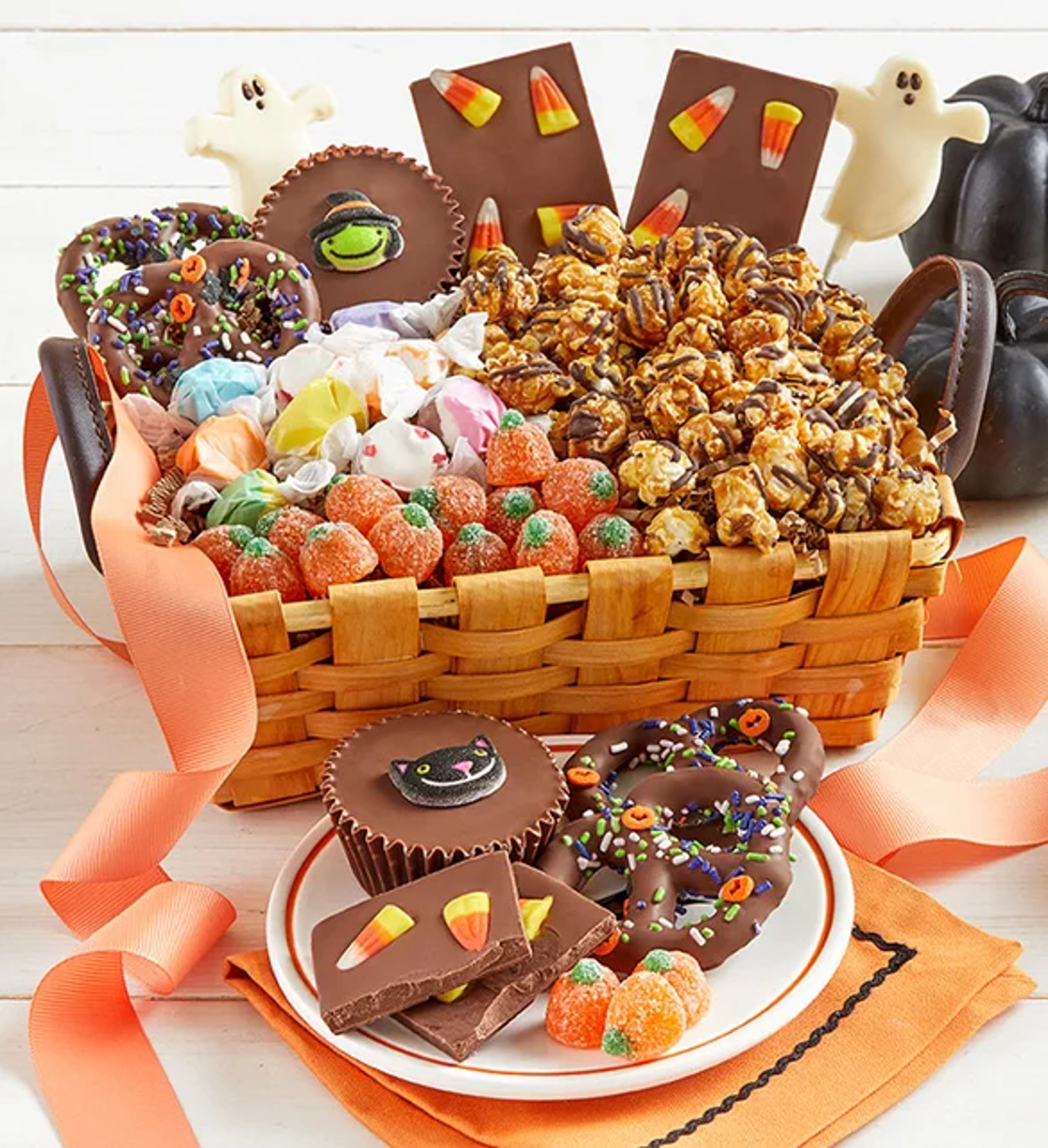 fall gifts halloween sweets basket