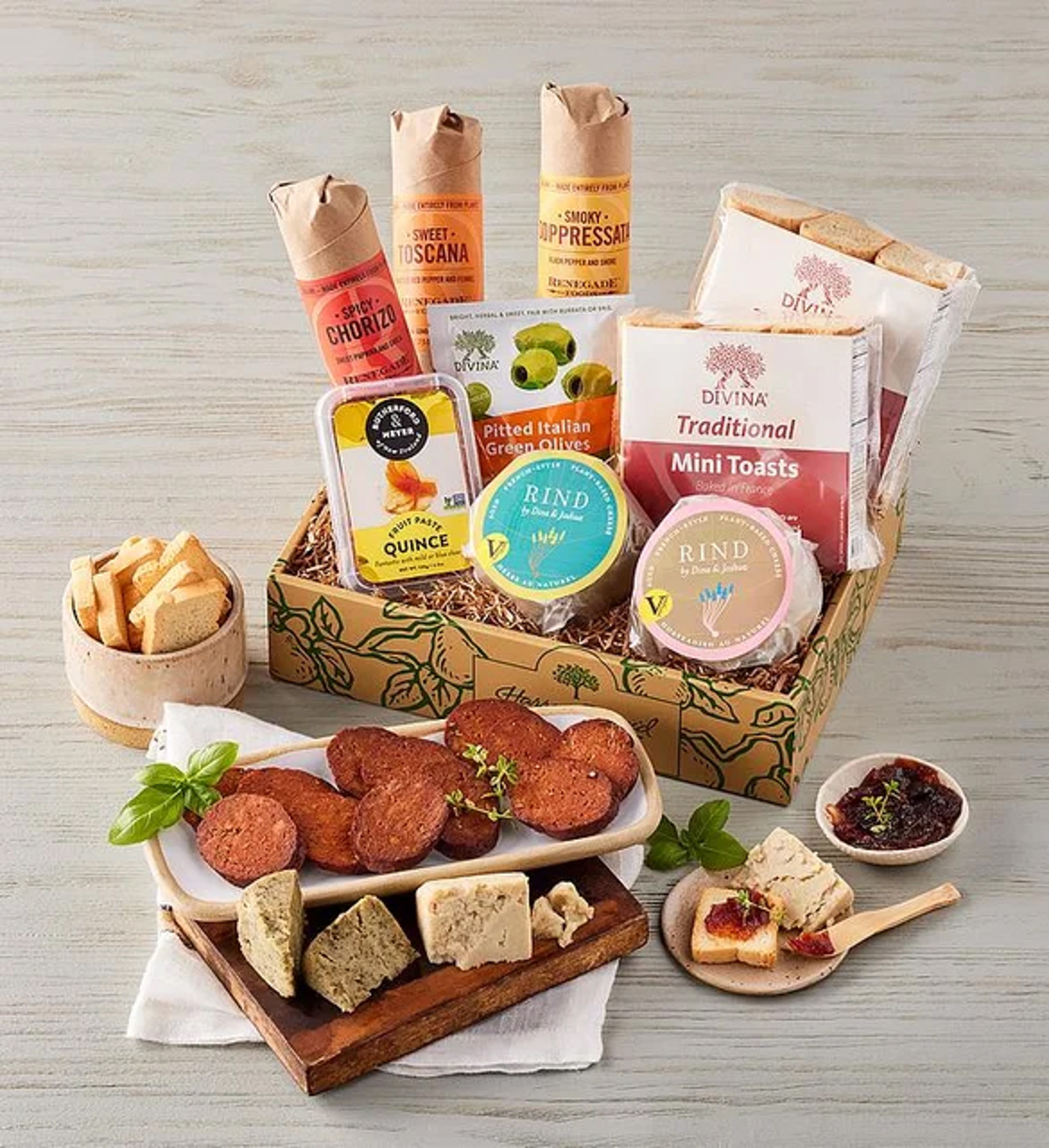 thoughtful food gifts vegan charcuterie