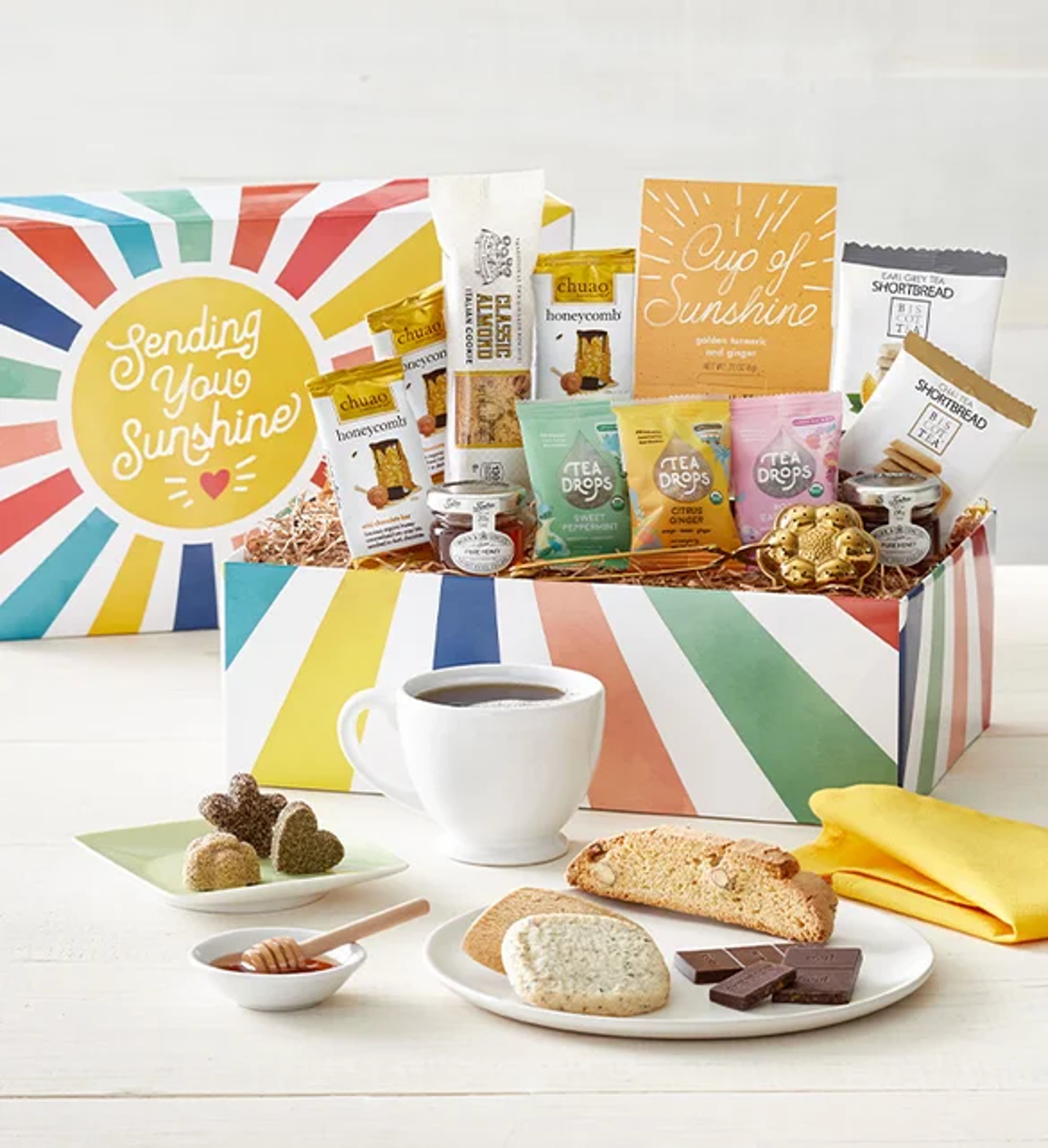 best get well soon gifts Tea for You Market Box Sending Sunshine