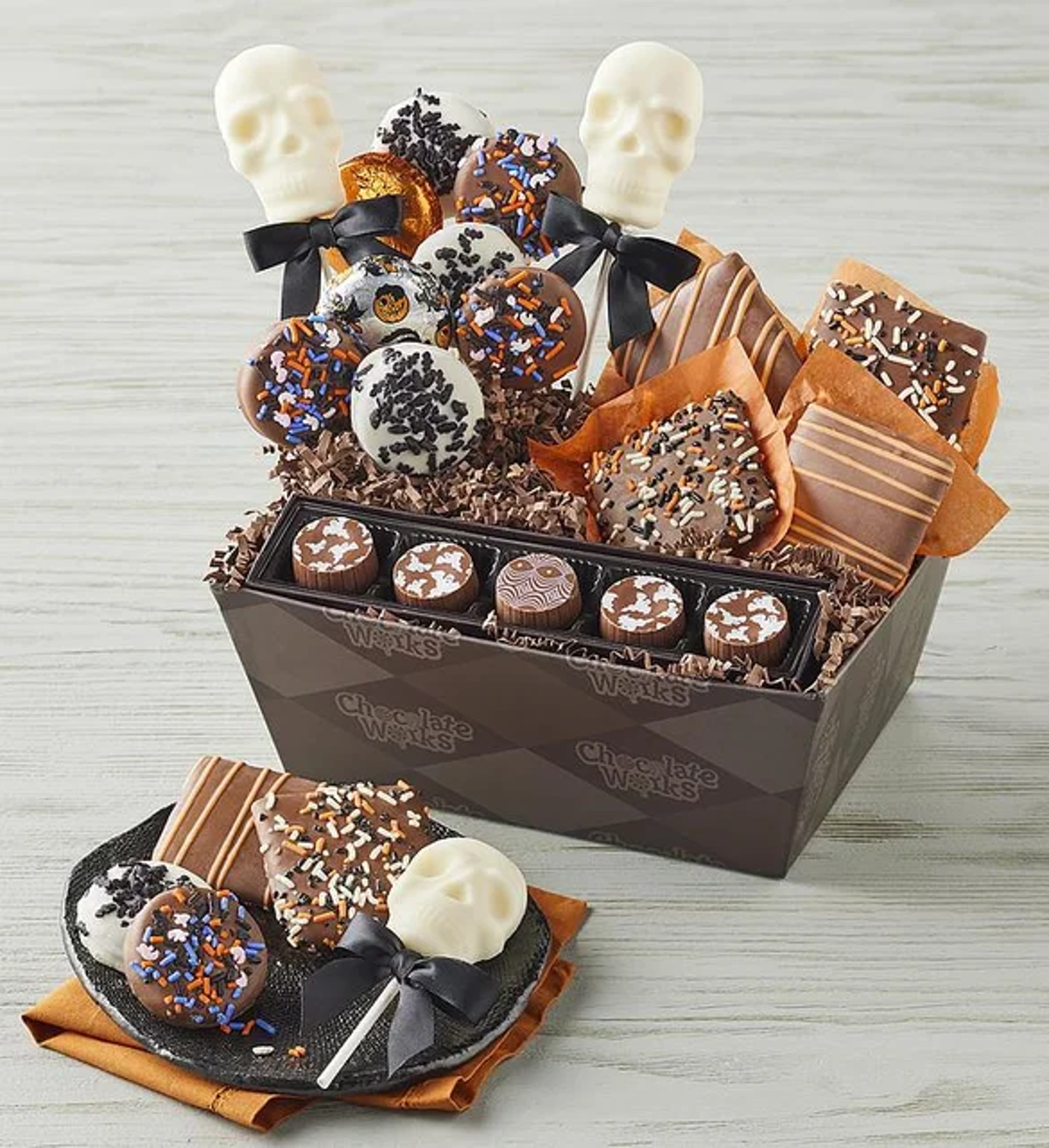 halloween recipes chocolate gift basket