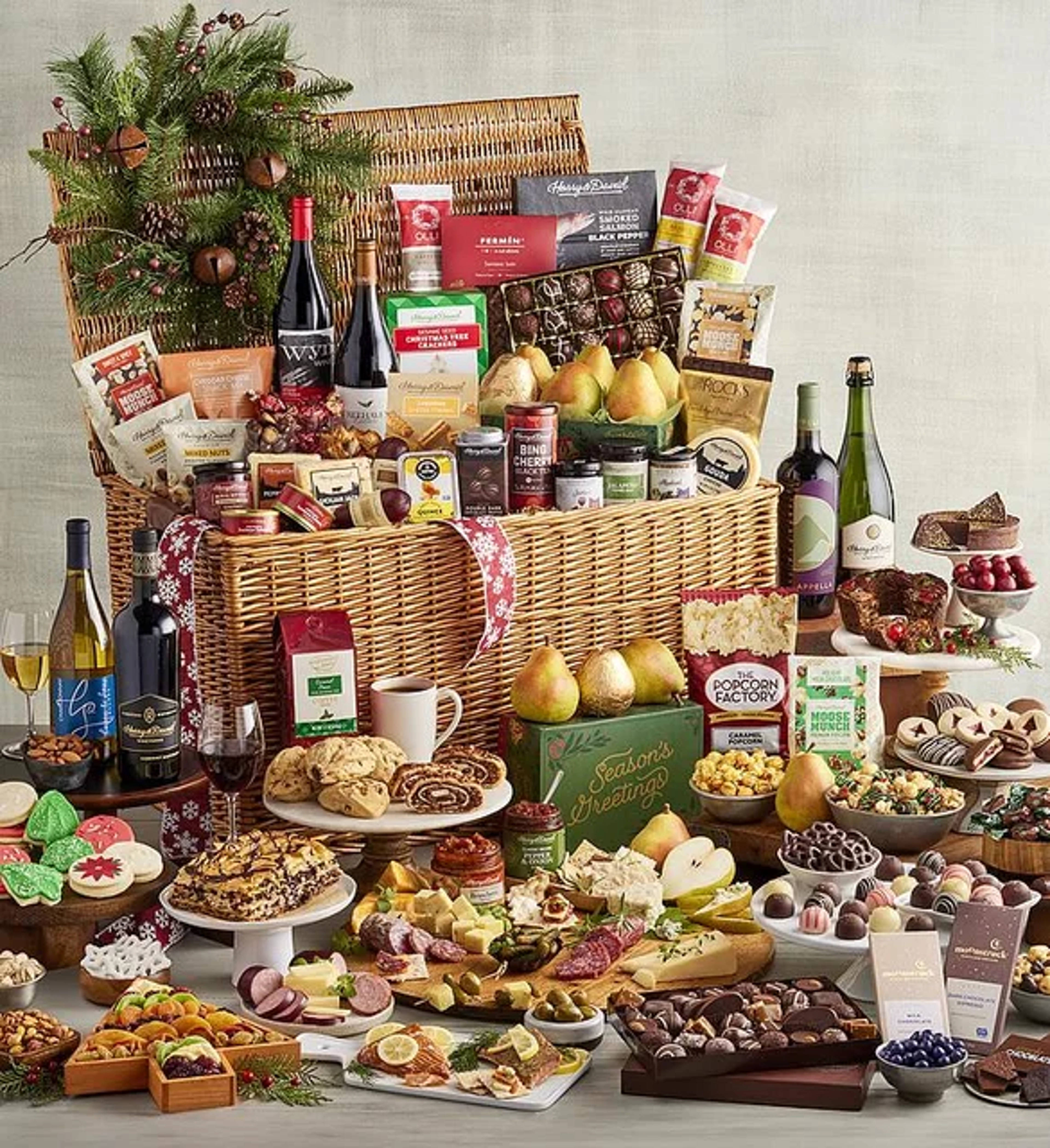 christmas gift guide spectacular gourmet gift basket with wine