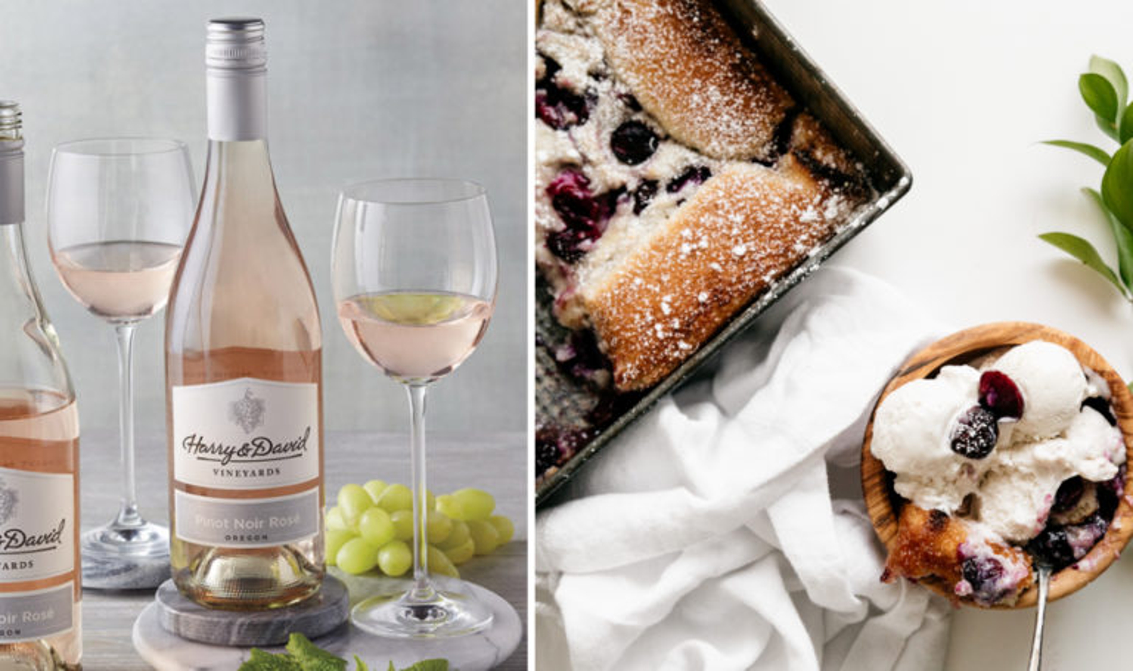 summer wine pairings rose cobbler