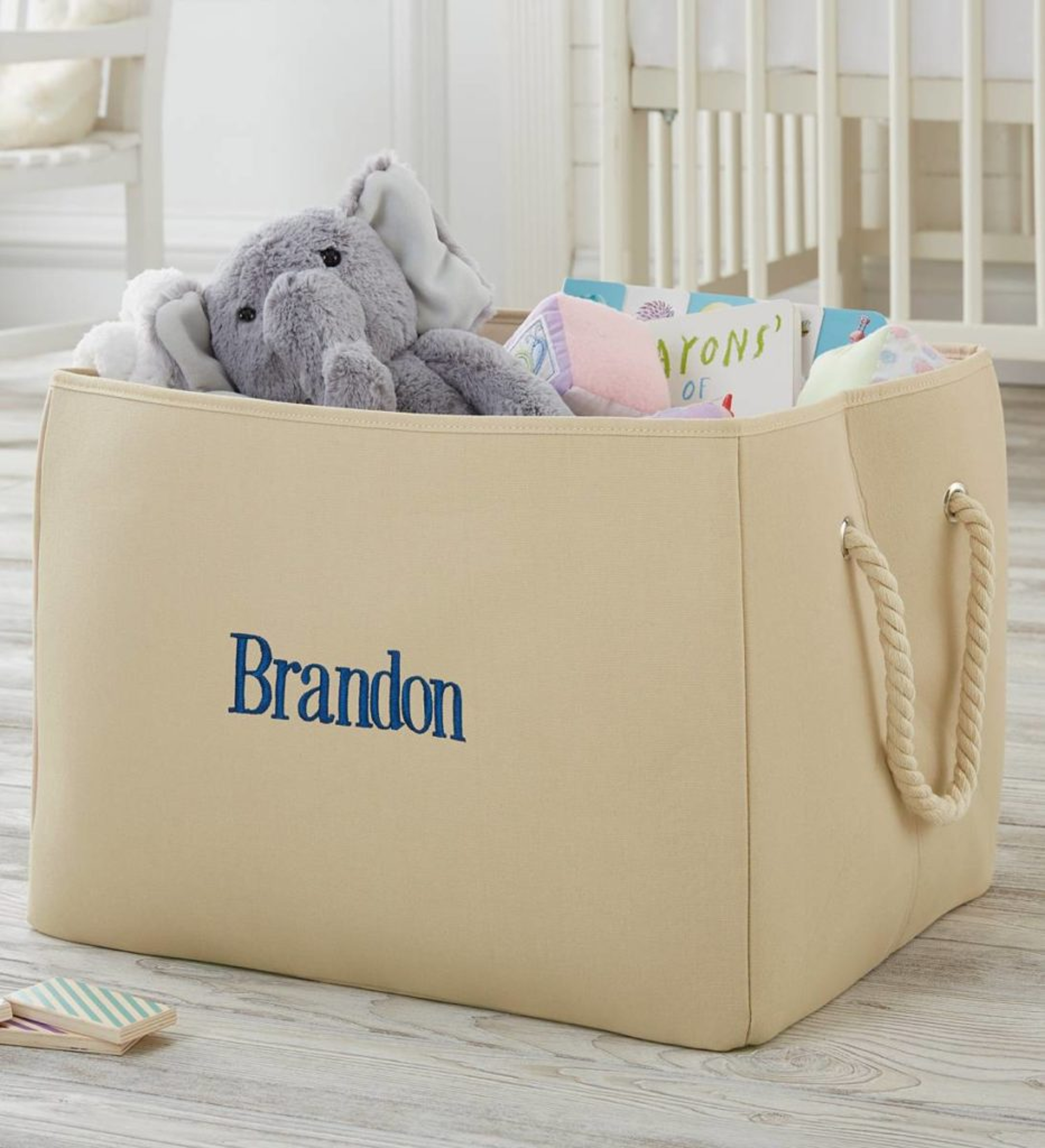 gifts for new parents personalized embroidered storage tote