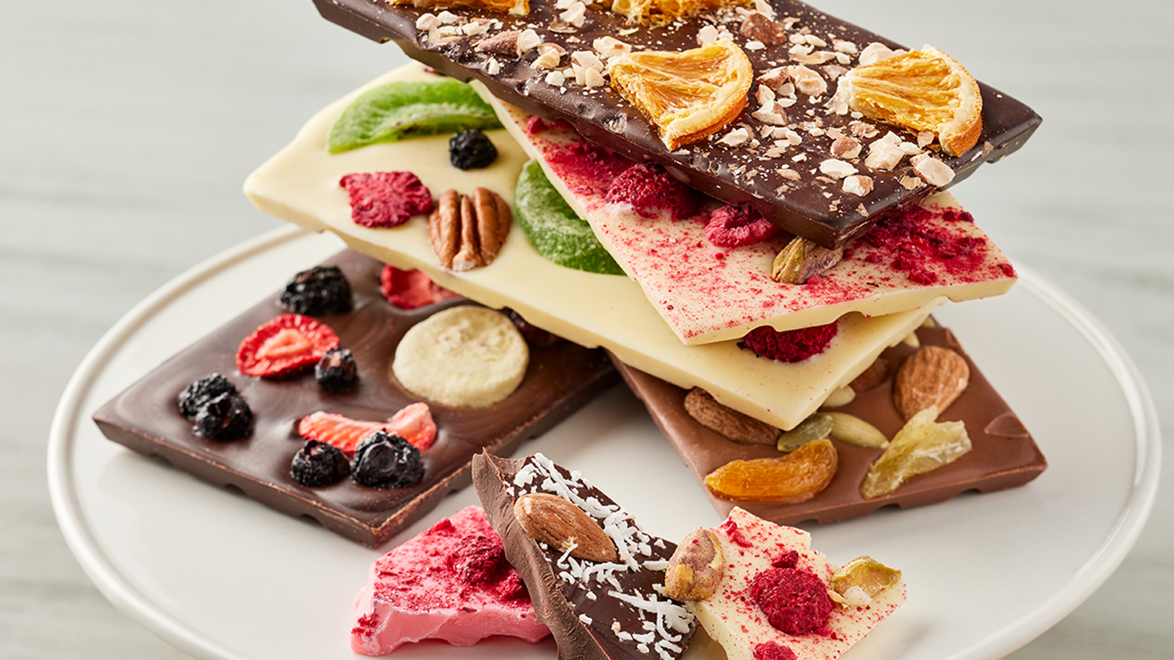 belgian chocolate fruit bars