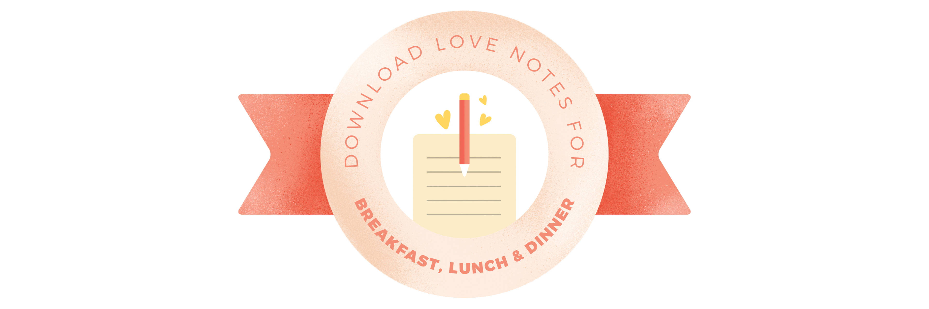 breakfast lunch dinner Printable Banner Image