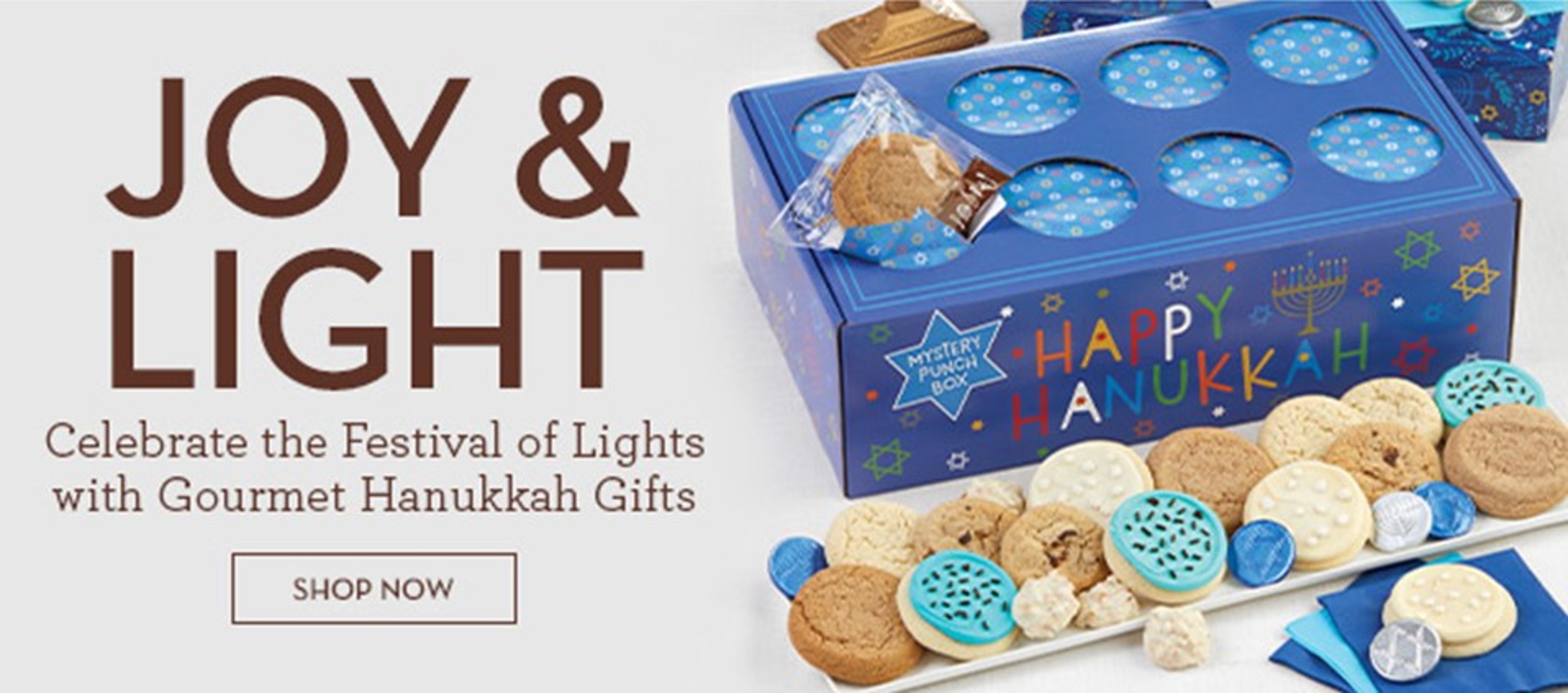 Joy & Light Hanukkah Cookies Banner Ad