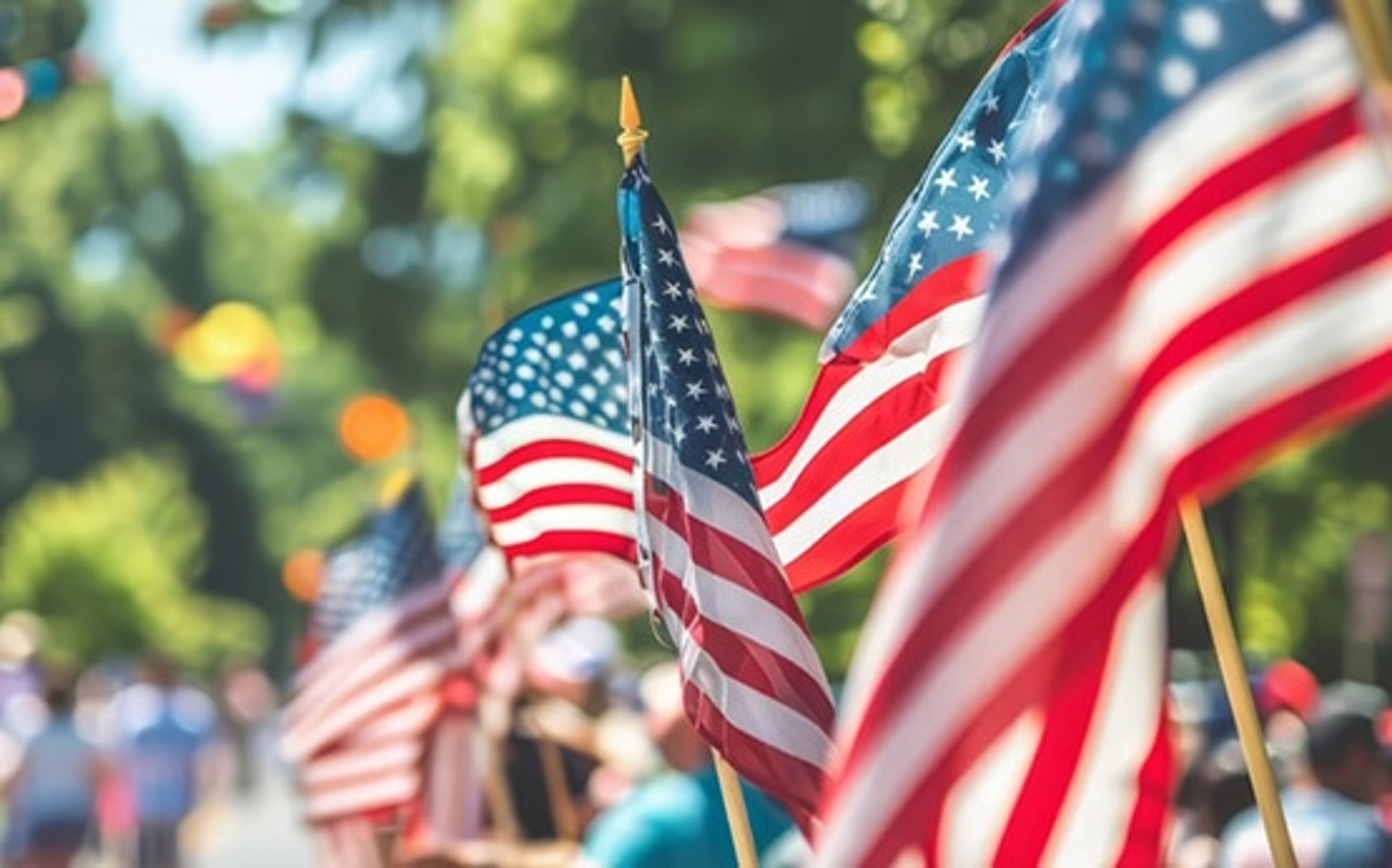 july fourth flags