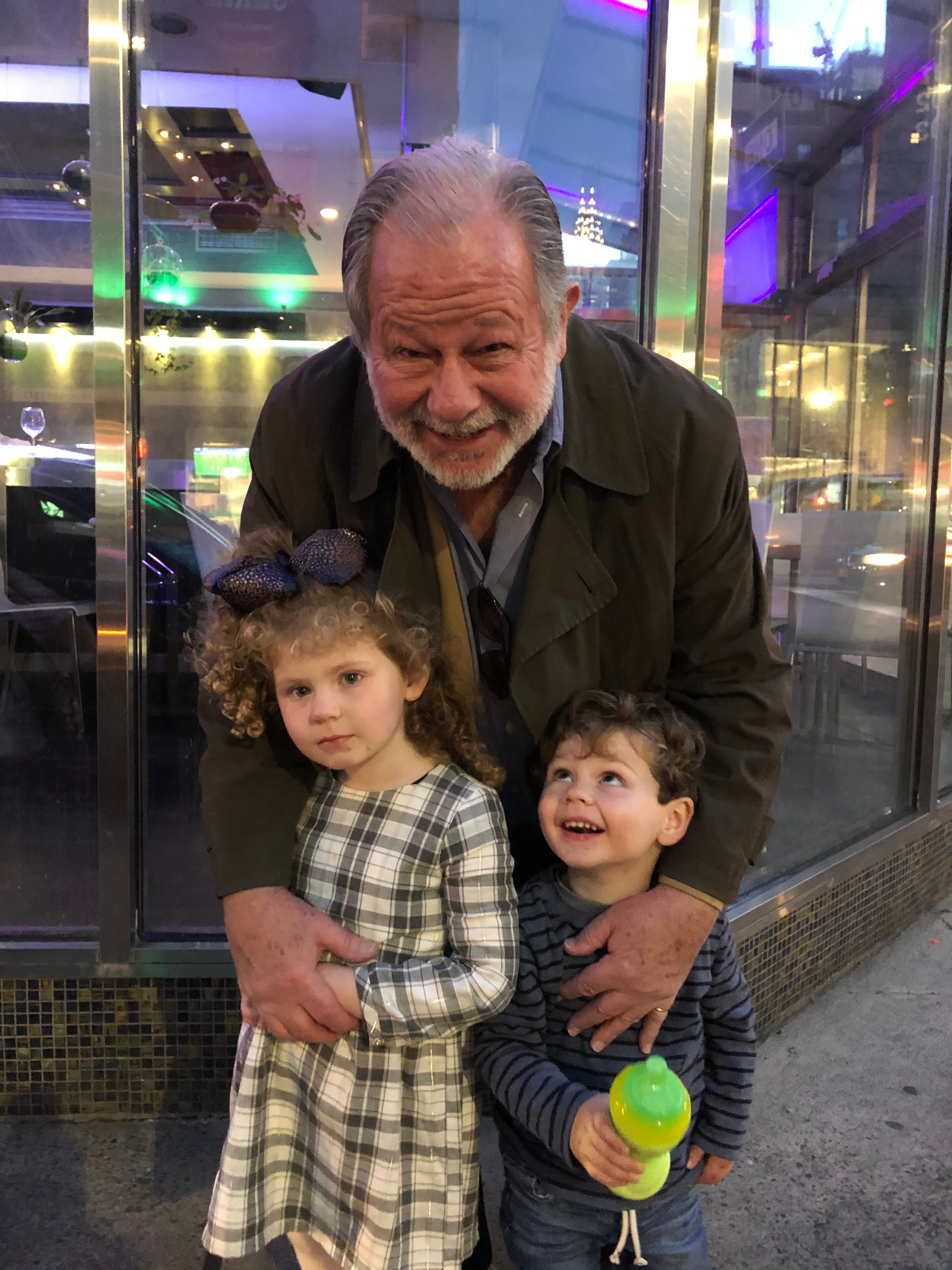 amazing dad hogue grandchildren outdoors