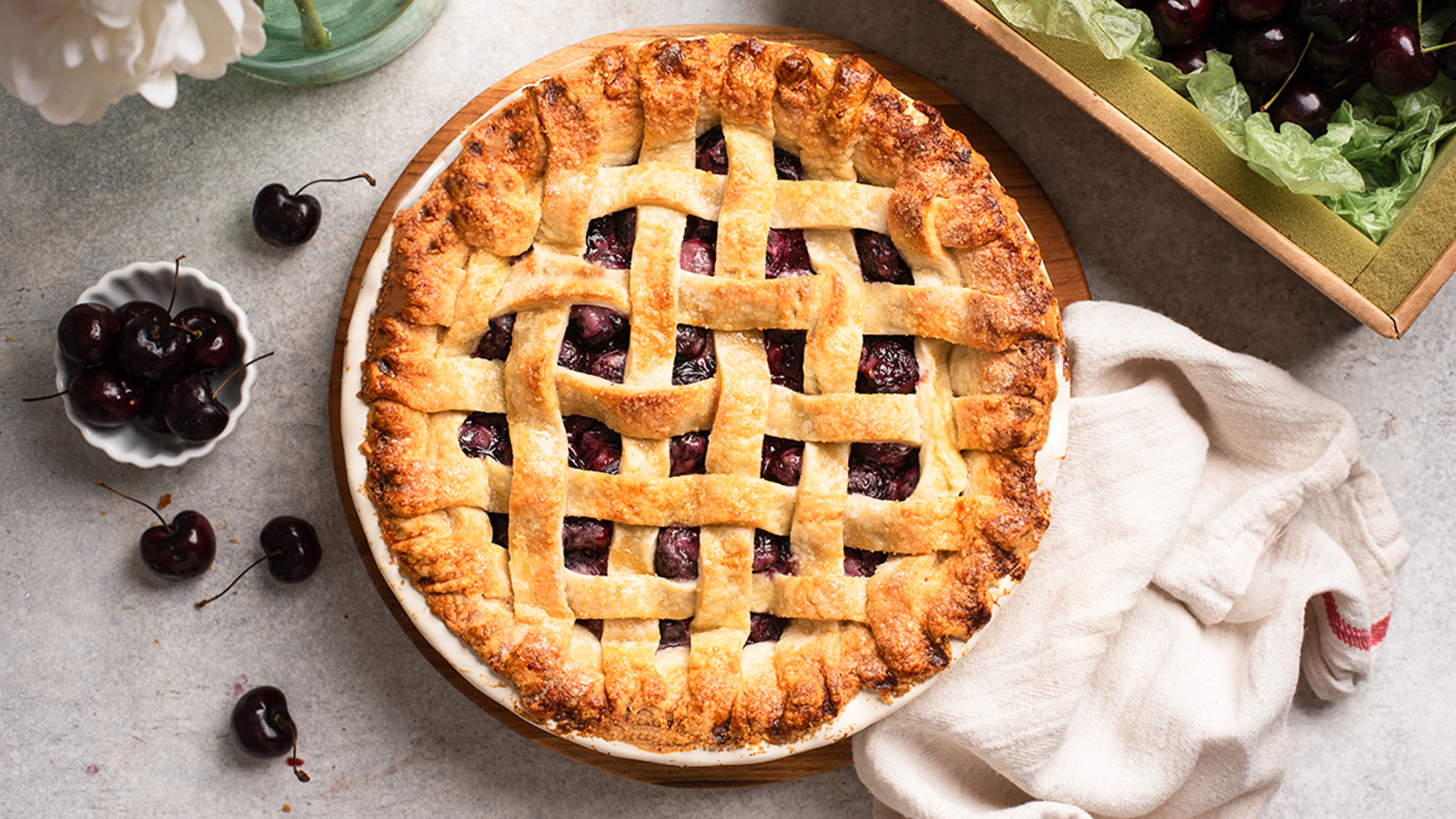 cherry facts cherry pie with lattice crust