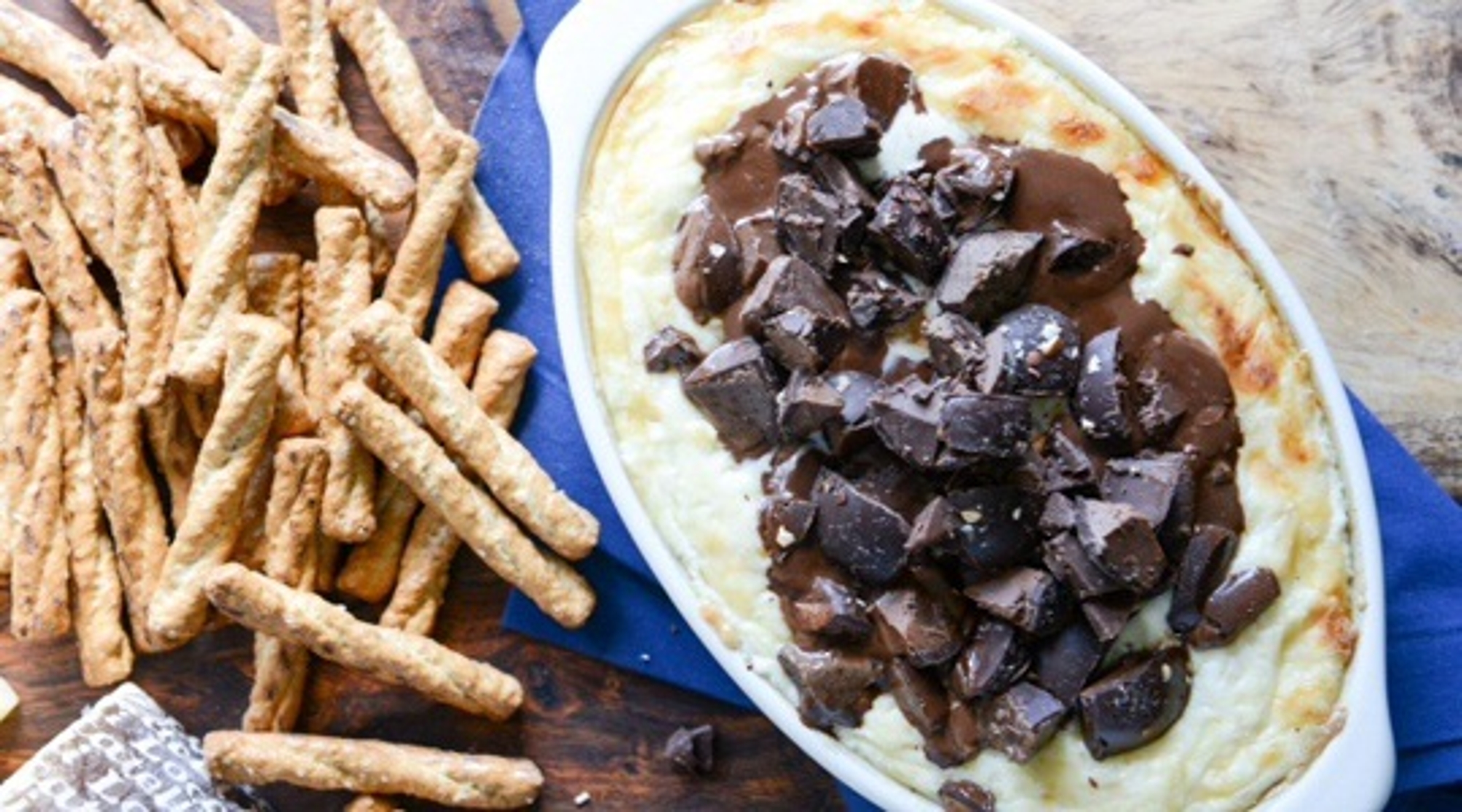 Cheddar Chocolate Truffle Dip