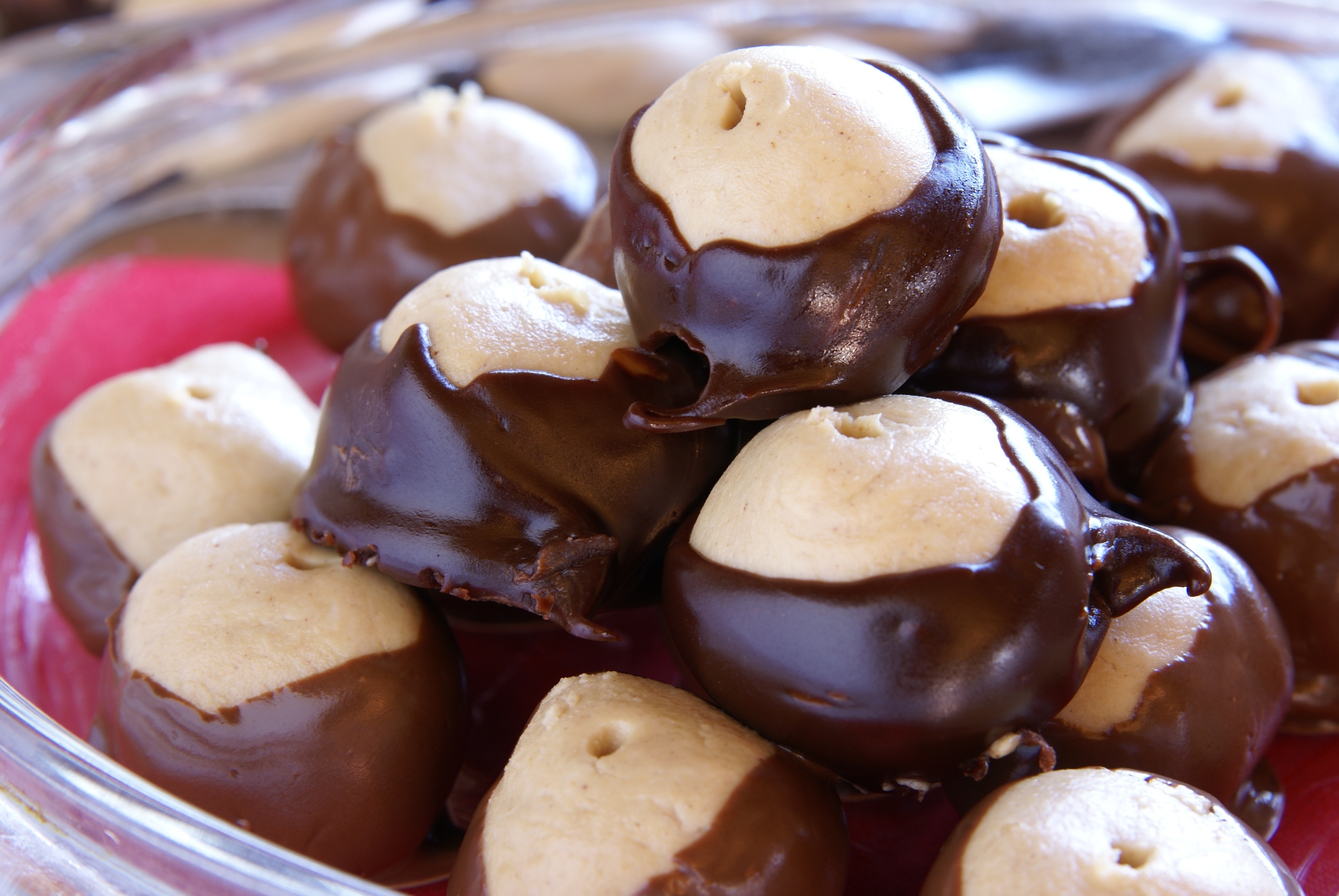 what is a buckeye plate of candied buckeyes