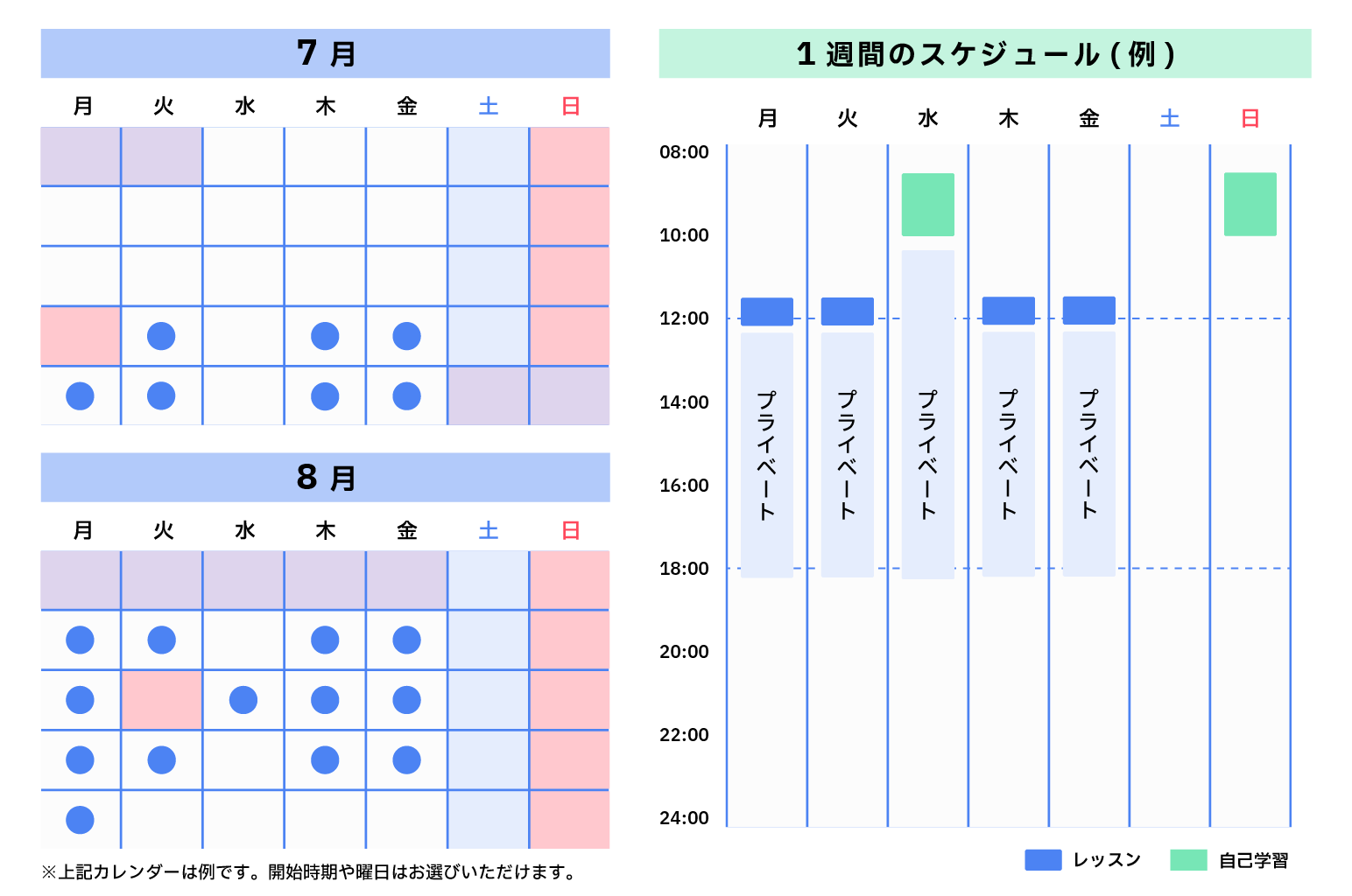 “スケジュール例”/