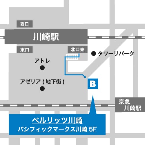 川崎ランゲージセンターまでの道のり