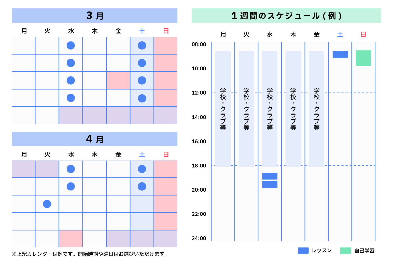 “スケジュール例”/