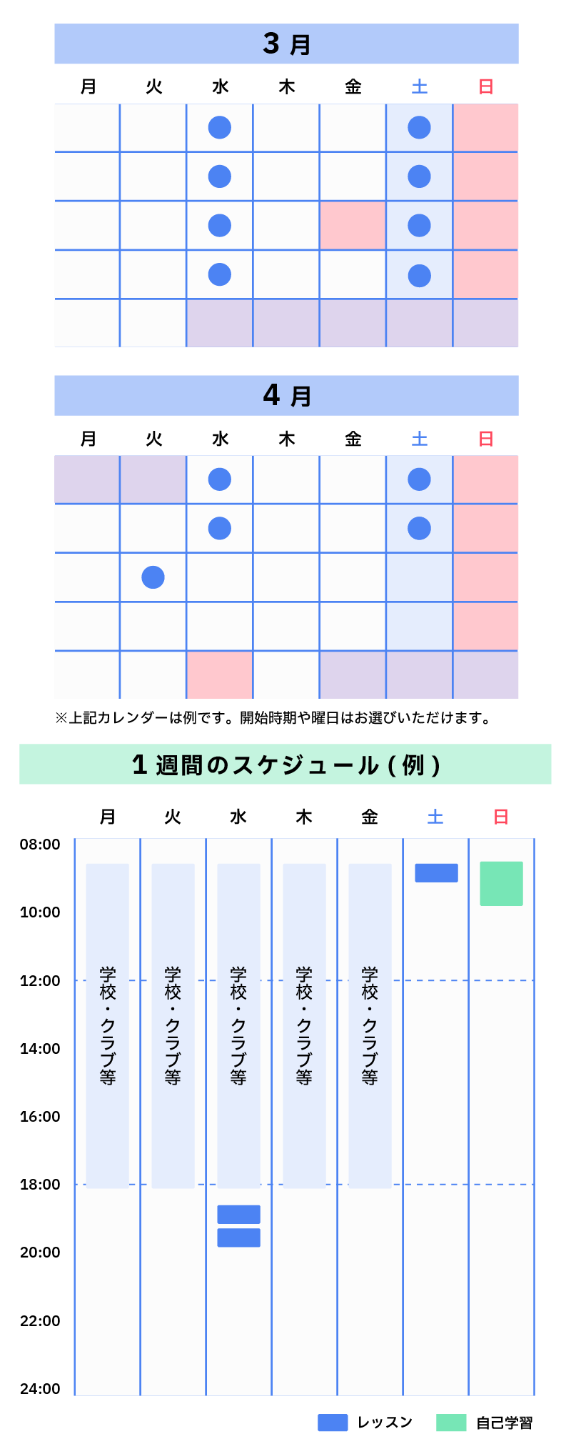 “スケジュール例”/