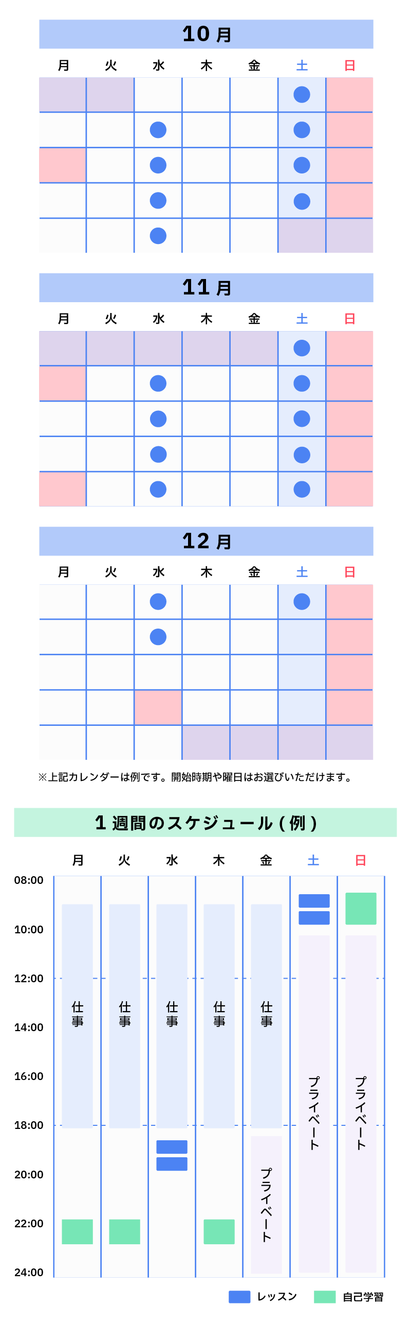 ベルリッツ　受講スケジュール