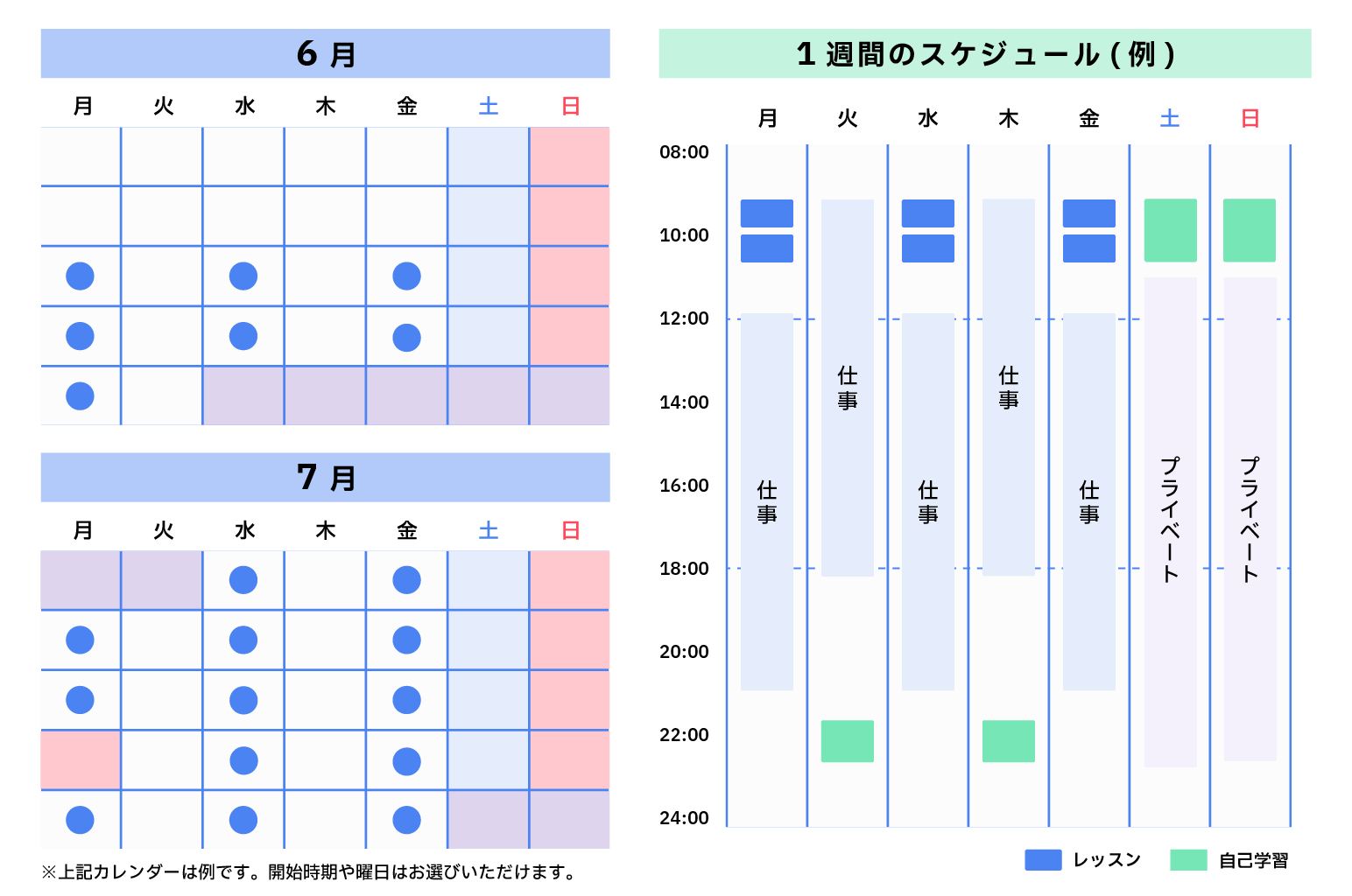 “スケジュール例”/