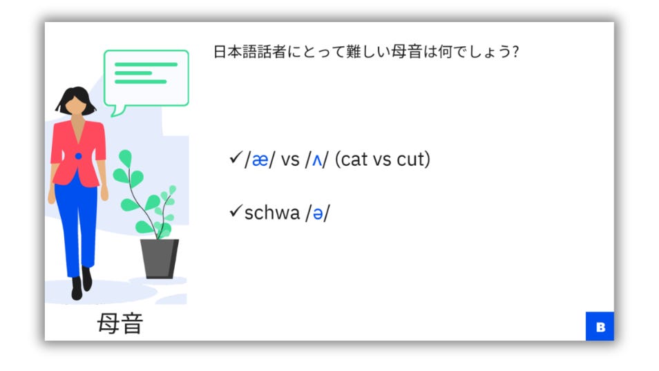 ベルリッツ セミナー スライド例